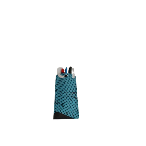 Etui à crayons en bâche recyclée réalisée dans notre atelier ACSOMUR - Photo 2