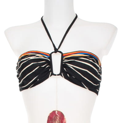 Haut de maillot de bain  rayures multicolores - Emprunte - Taille 44 - Label Emmaus - Modalova
