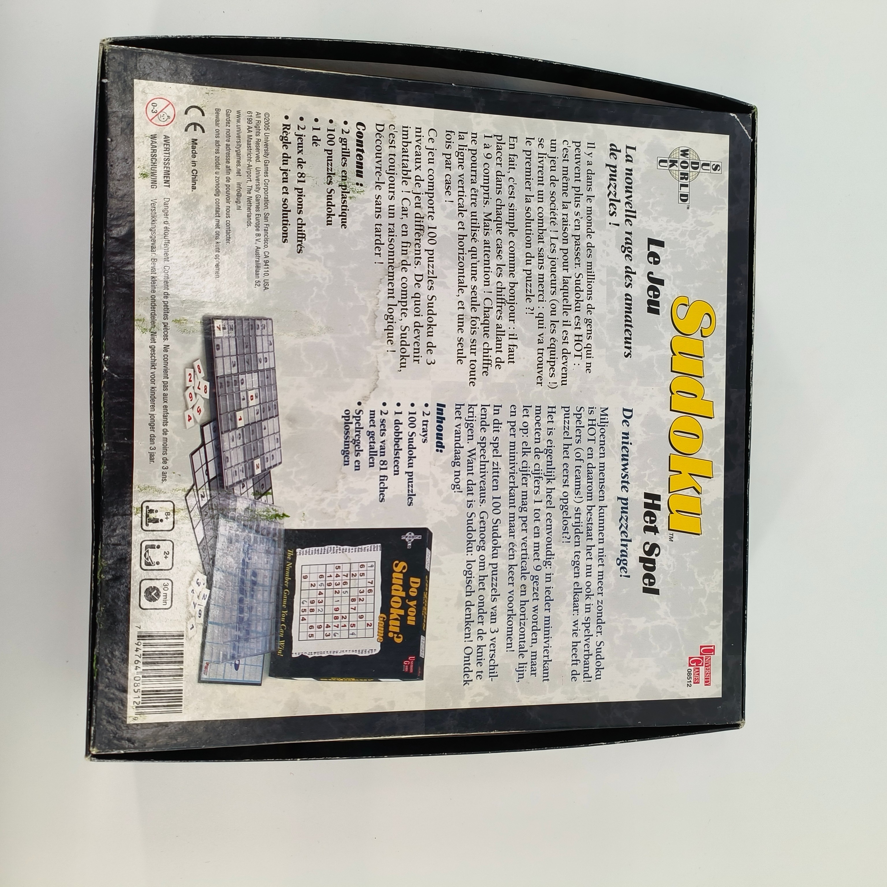 Voir photo 2 de Jeu de société-Sudoku- University games- à partir de 8 ans Jeu de société-Sudoku- University games- à partir de 8 ans Très bon état - Vue 2 -