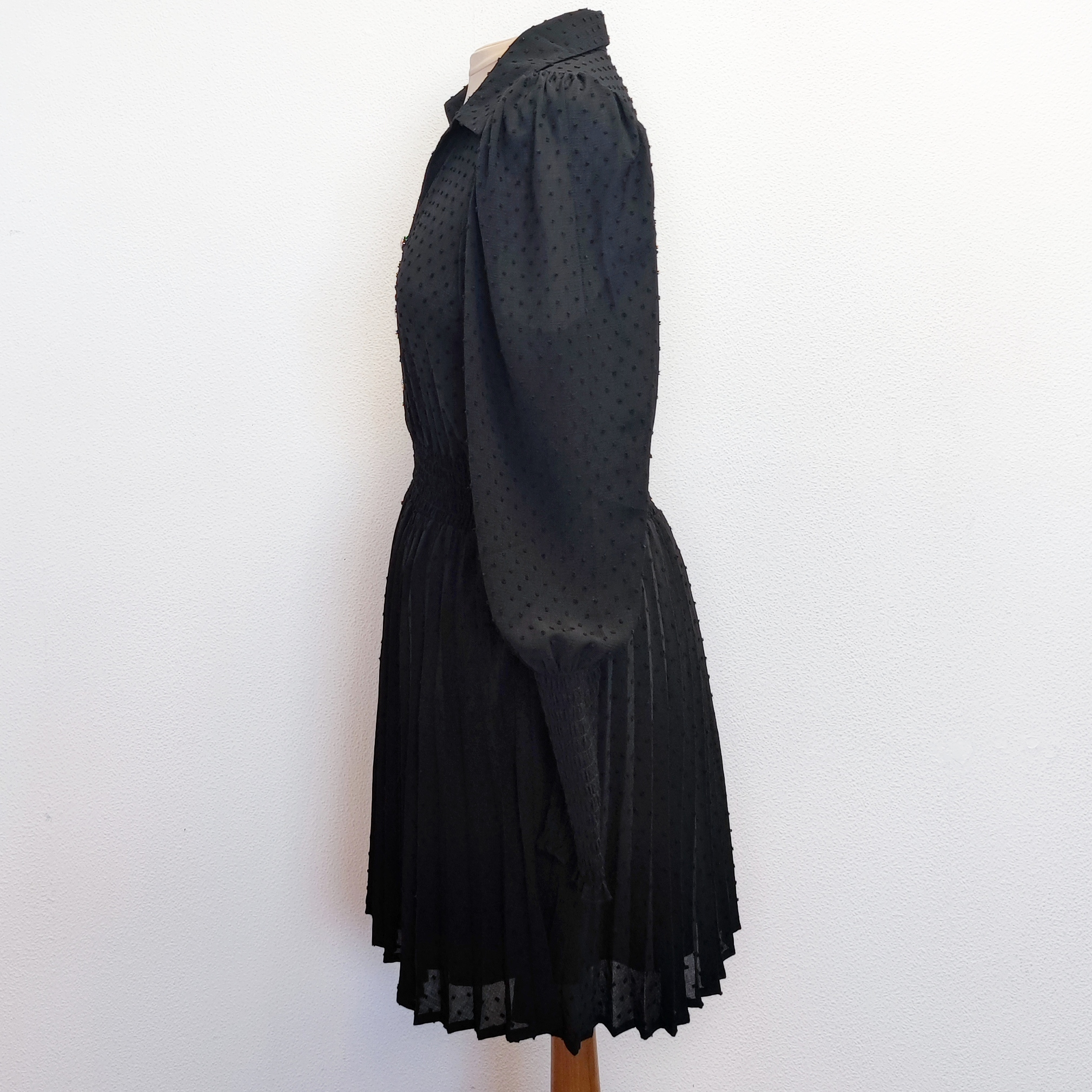 ZARA - Robe chemise noire - M - Femme  Très bon état - Vue 2 - 