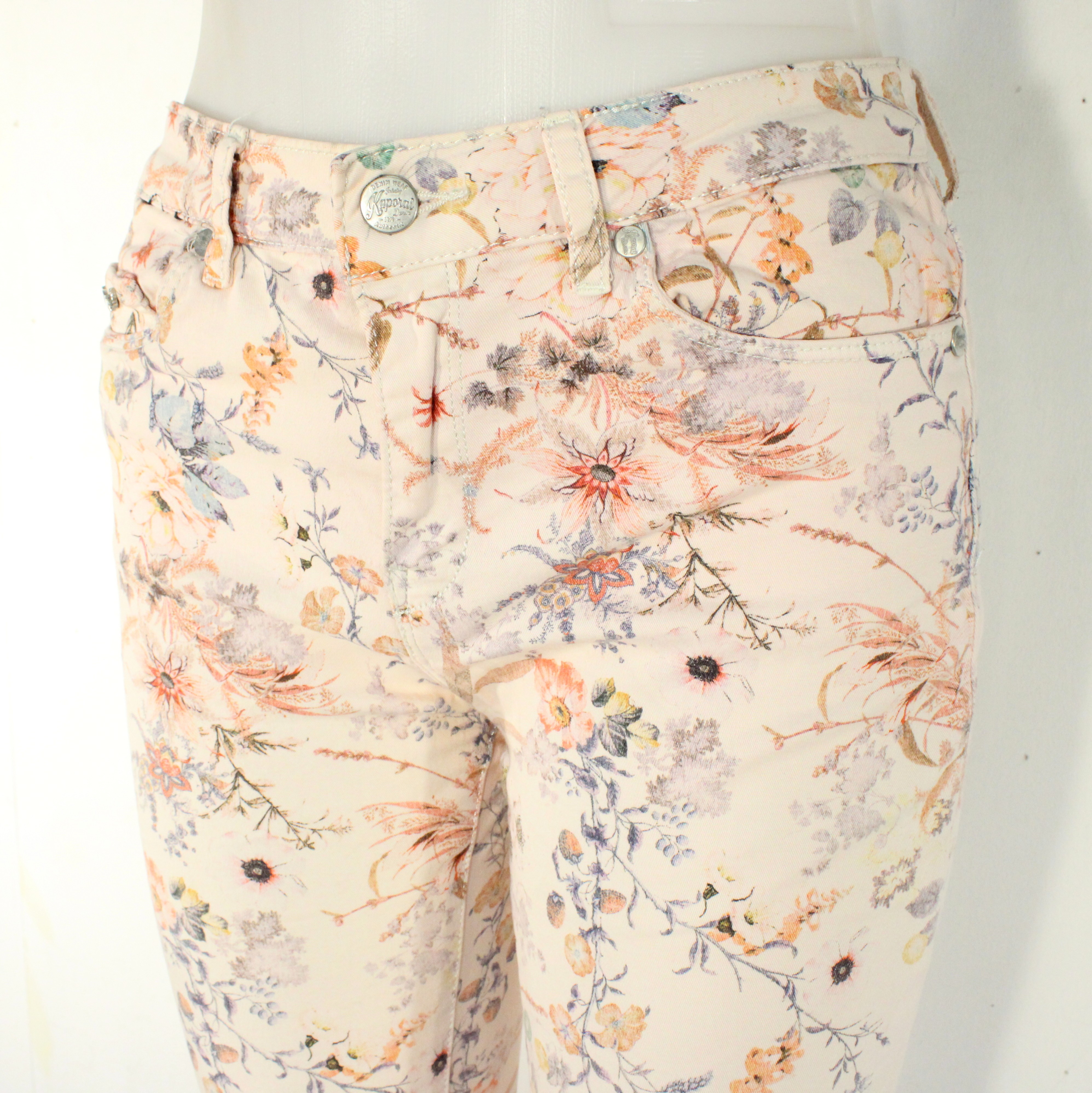 Voir photo 2 de Pantalon Femme Rose Fleuris KAPORAL Taille 36 Pantalon Femme Rose Fleuris KAPORAL Taille 36 - Vue 2 -