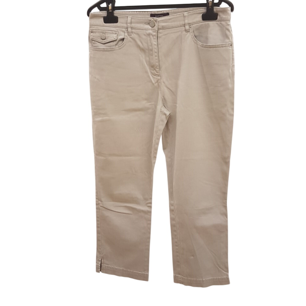 Pantalon gris-blanc - BURTON - Taille 42 Très bon état -  reconditionné disponible sur Label Emmaüs