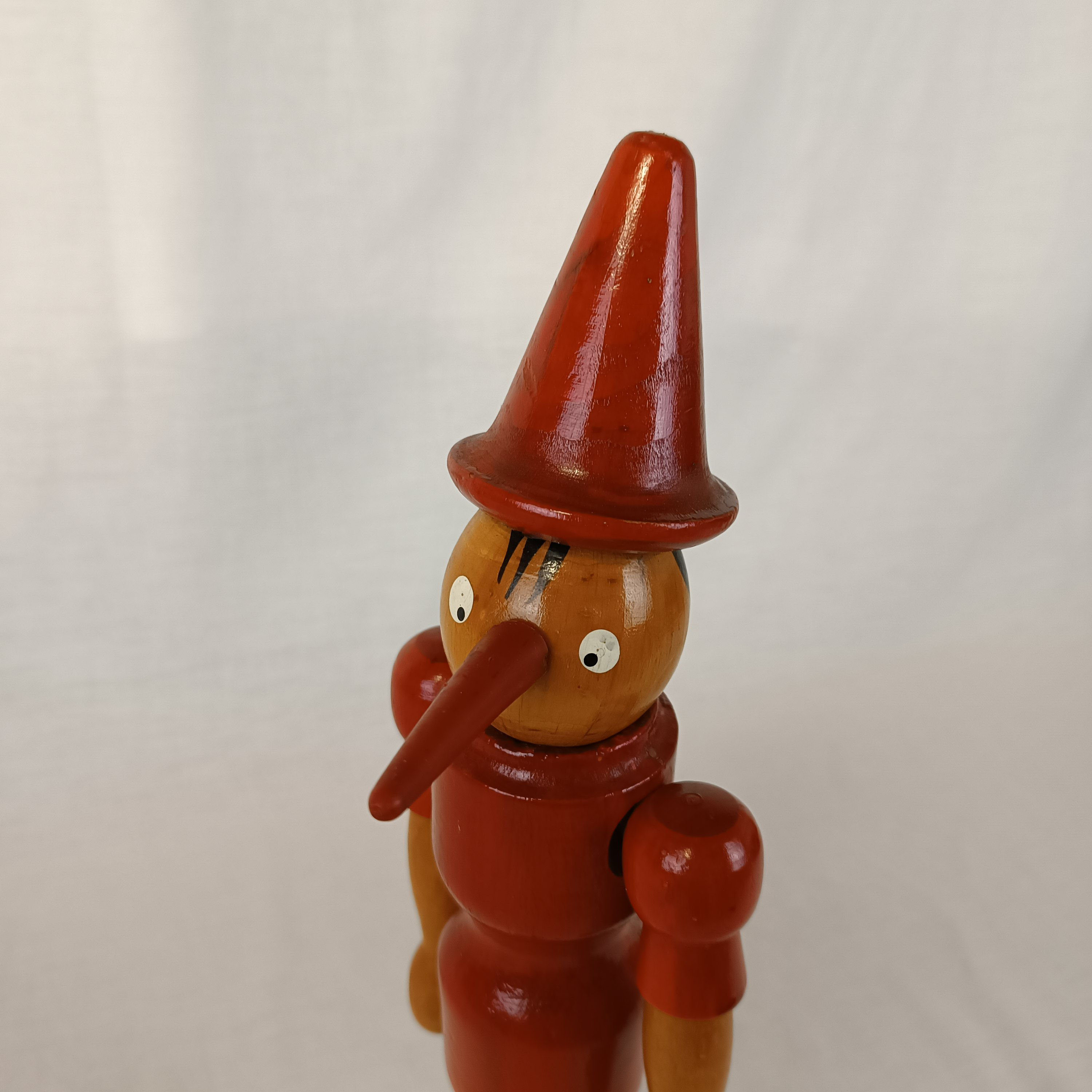 Grand Pinocchio Articulé Vintage – 51 Cm, Plastique, Années 1970, état D'usage