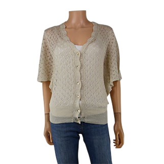 Gilet ajour avec fibre mtallique - taille 38/40 - Daxon - Modalova