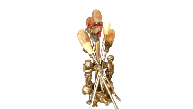 Lot de 8 fourchettes à pics pour escargots - Bon état - Photo 7