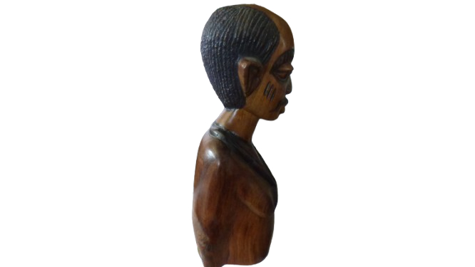 Statue en bois africaine 36 cm - Photo 1