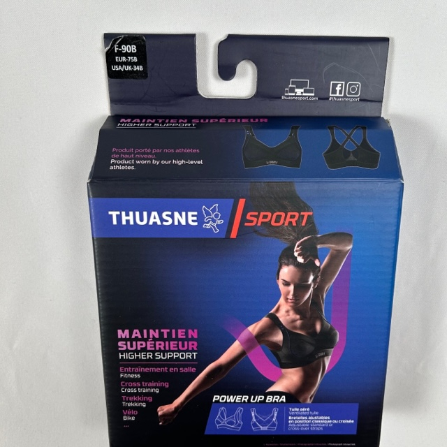 Brassière de training femme Power Up Thuasne 75B, noir Comme neuf - Vue 5 - 