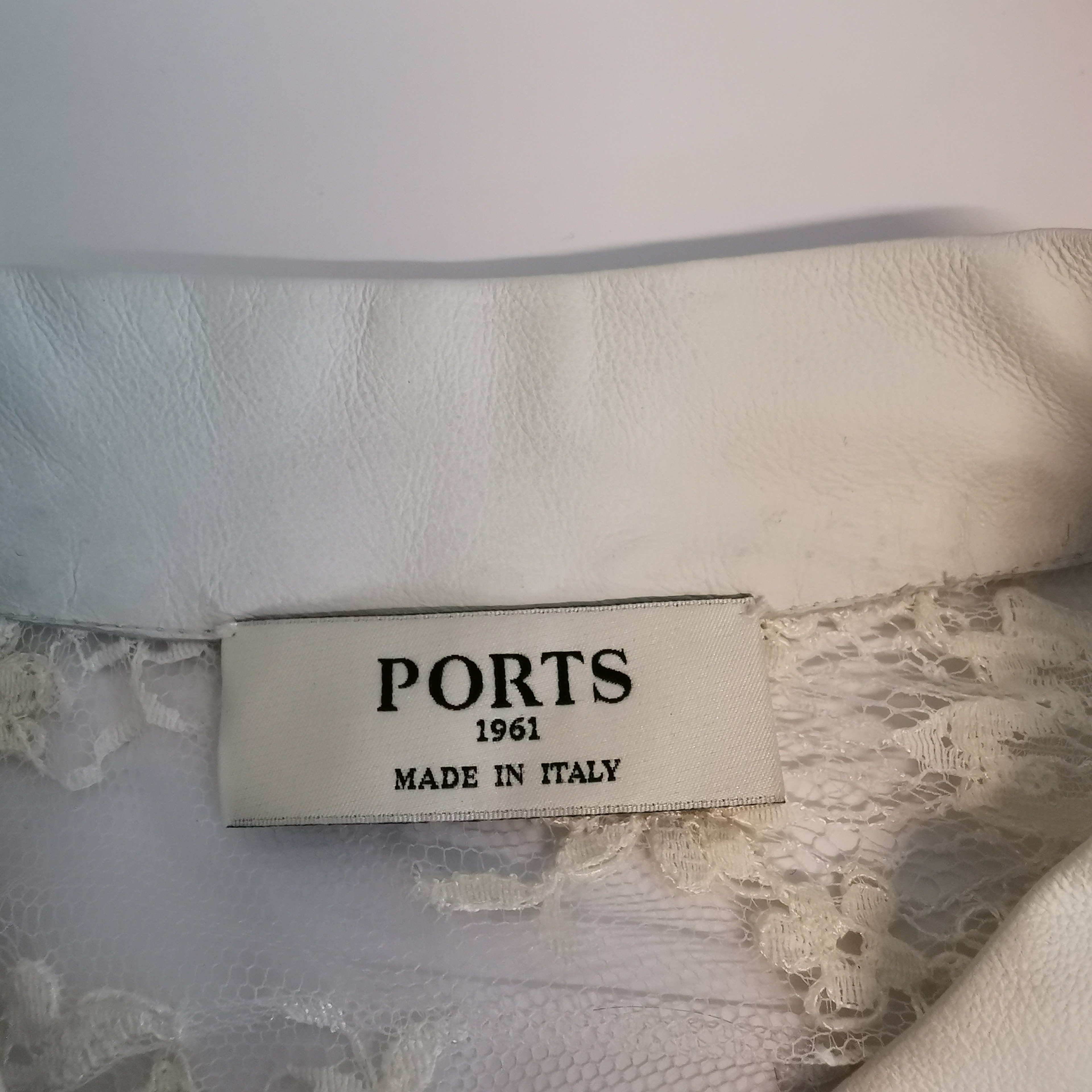 Veste PORTS 1961 T40 blanc (70% coton) - Photo 5