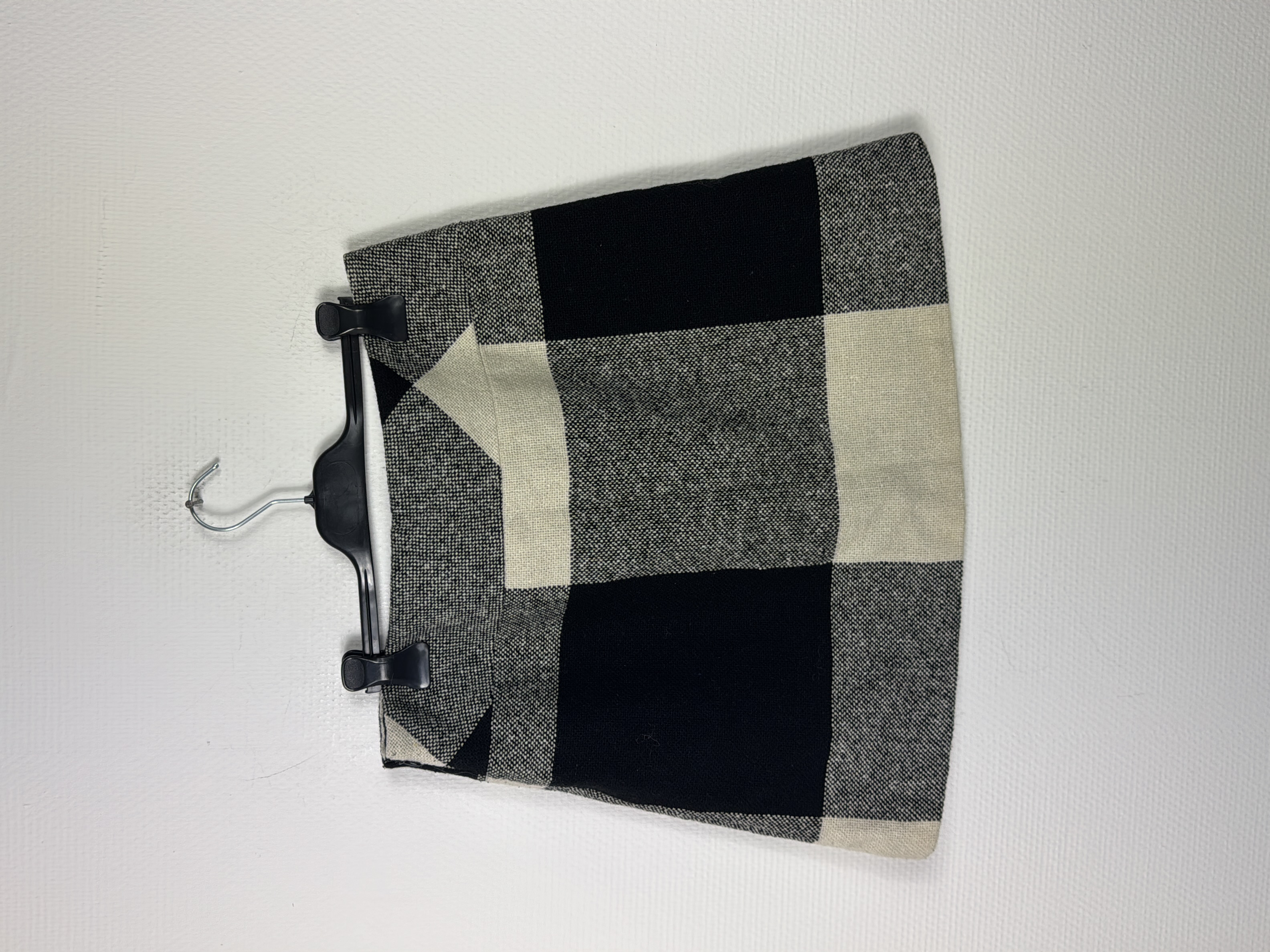 Mini-jupe Promod à carreaux noir et crème XL 42 Très bon état - Vue 5 - 