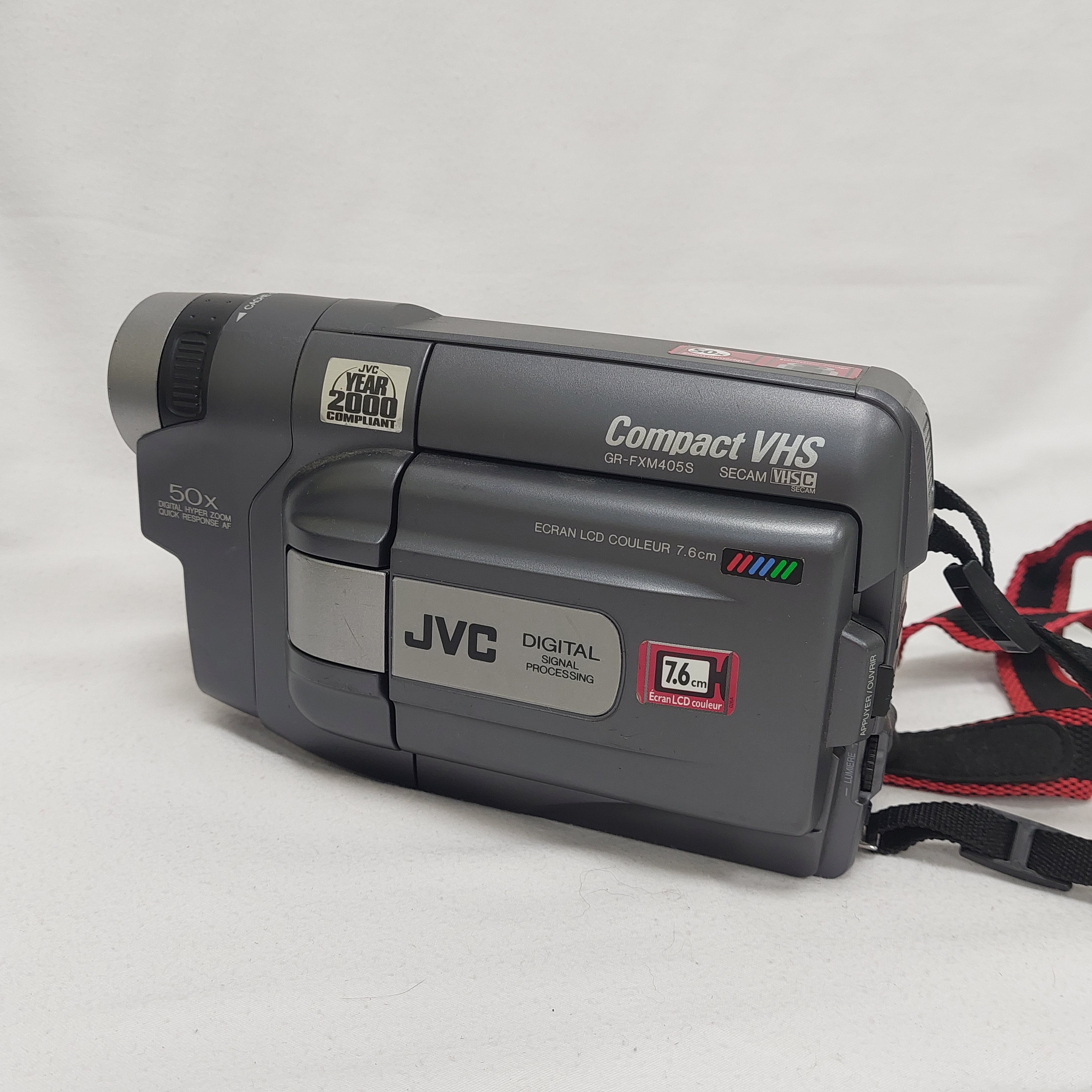 Cam ra JVC Compact VHS Mod le GR FXM405S Secam Vendu En L tat Cam ra JVC Compact VHS Mod le GR FXM405S Secam Vendu En L tat