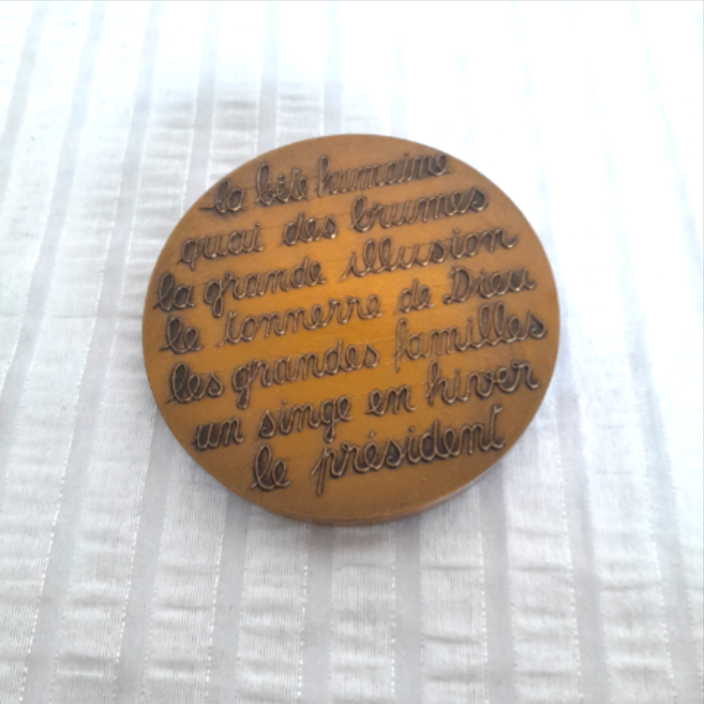 Médaille JEAN GABIN, signée GIBERT - Photo 2