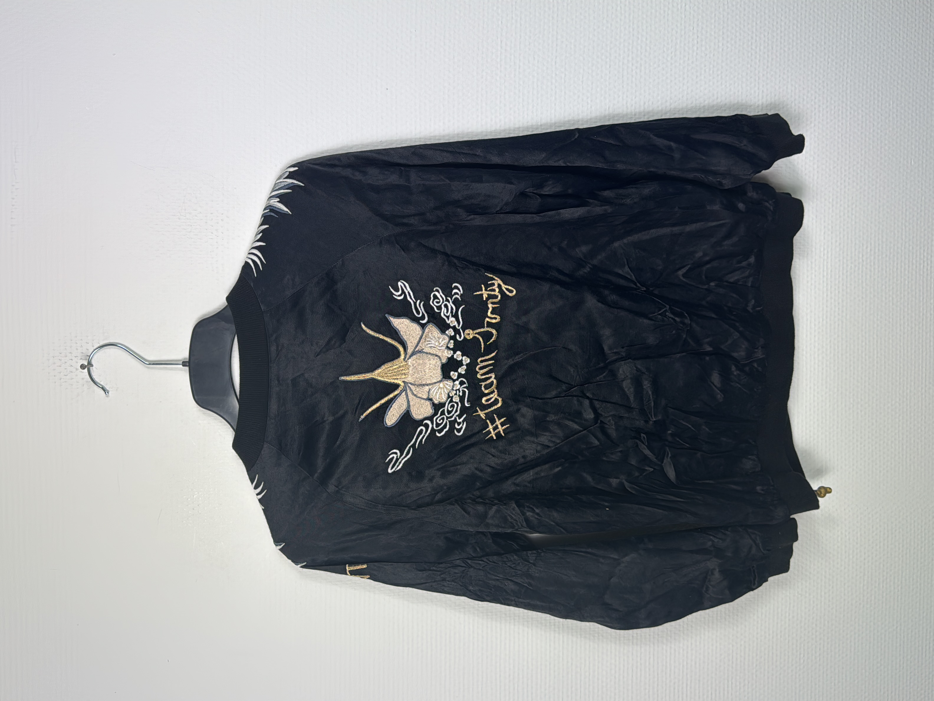 Blouson Bomber Svnty Noir Brodé 🌸 - Photo 5