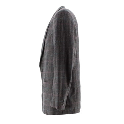 Voir photo 3 de Veste de costume grise imprimée - Homme - R.Kieffer - Taille L Veste de costume grise imprimée - Homme - R.Kieffer - Taille L Très bon état - Vue 3 -