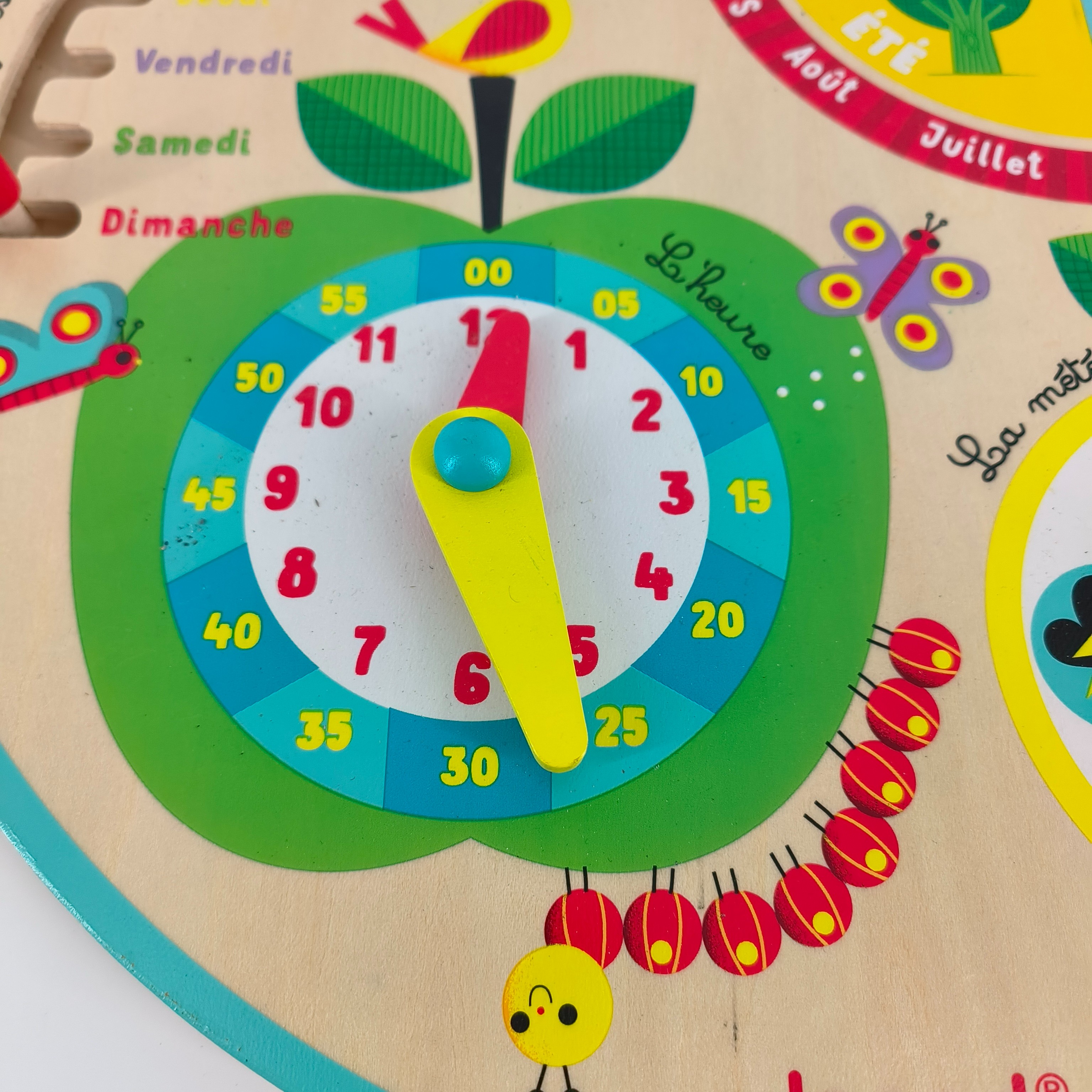 Jeu en bois-calendrier au fil du temps-Janod Très bon état - Vue 4 - 