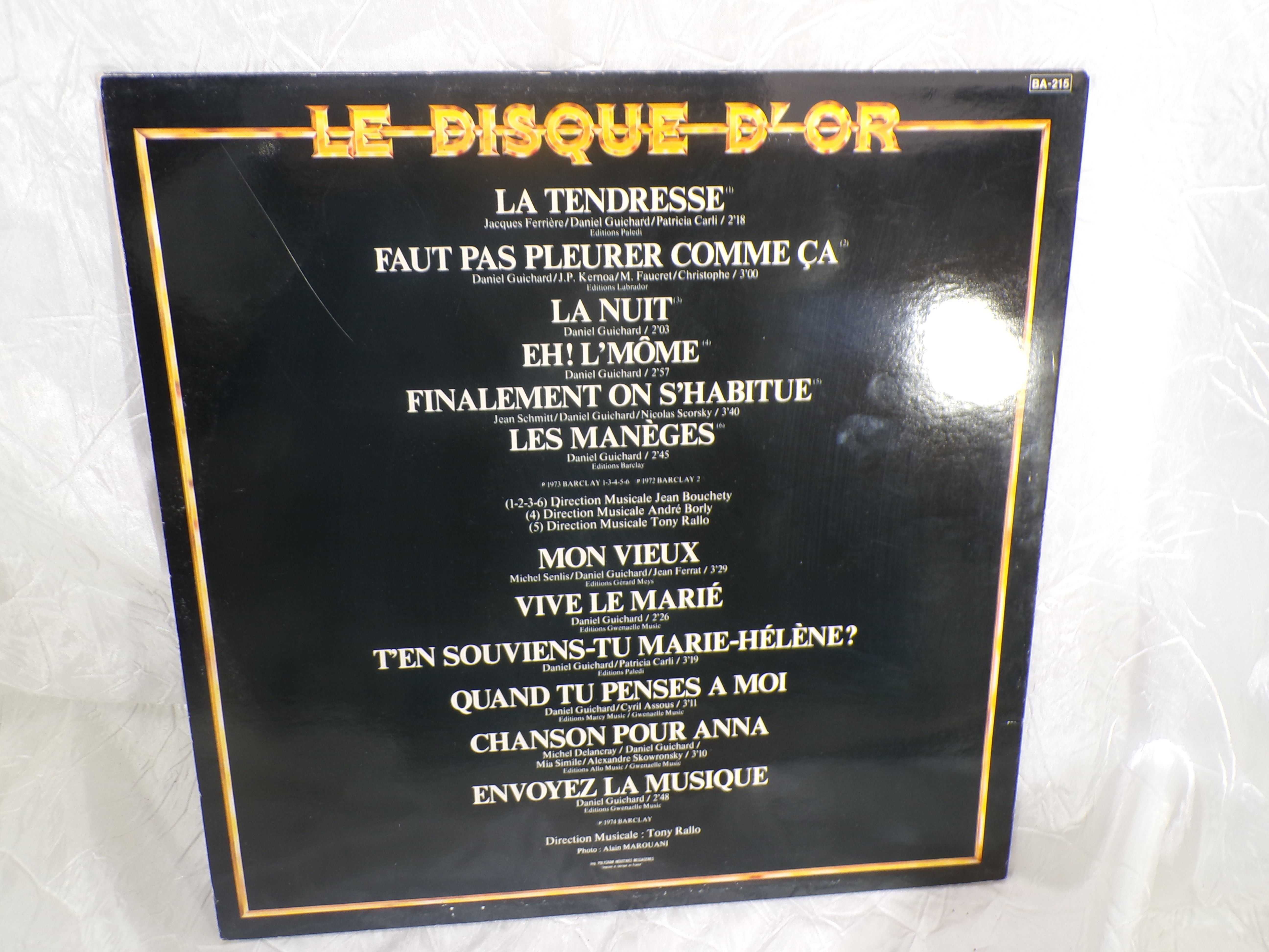 Vinyle Daniel Guichard "Le Disque d'Or" Très bon état - Vue 2 - 