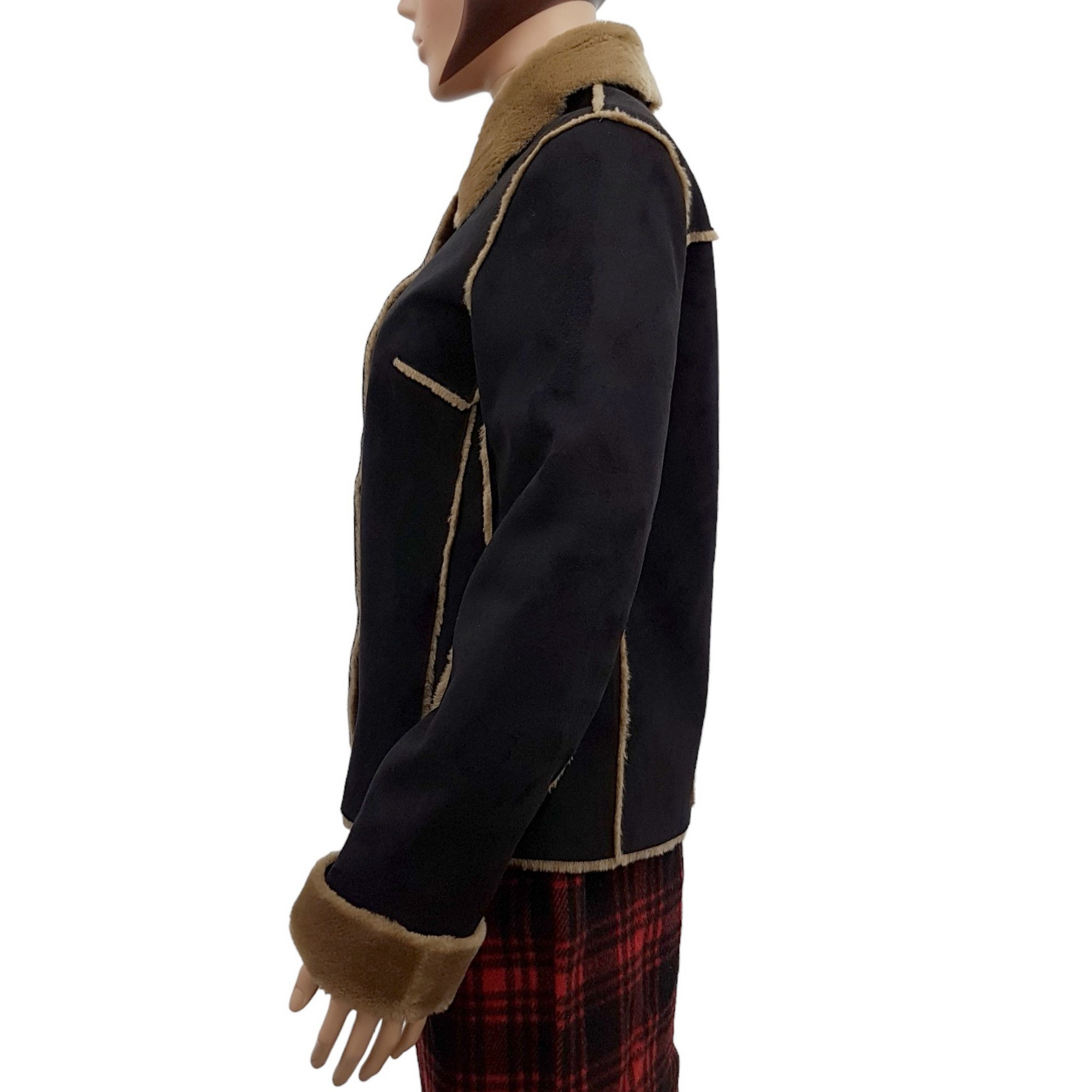 Veste blouson Linea T by Zapa T S/M en fausse fourrure peau retournée Très bon état - Vue 4 - 