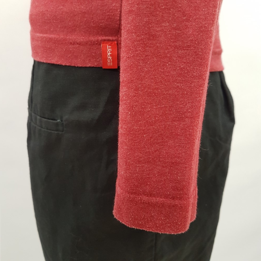 Top rouge cramoisi imprimé jaune et blanc - ESPRIT - taille M - Photo 6