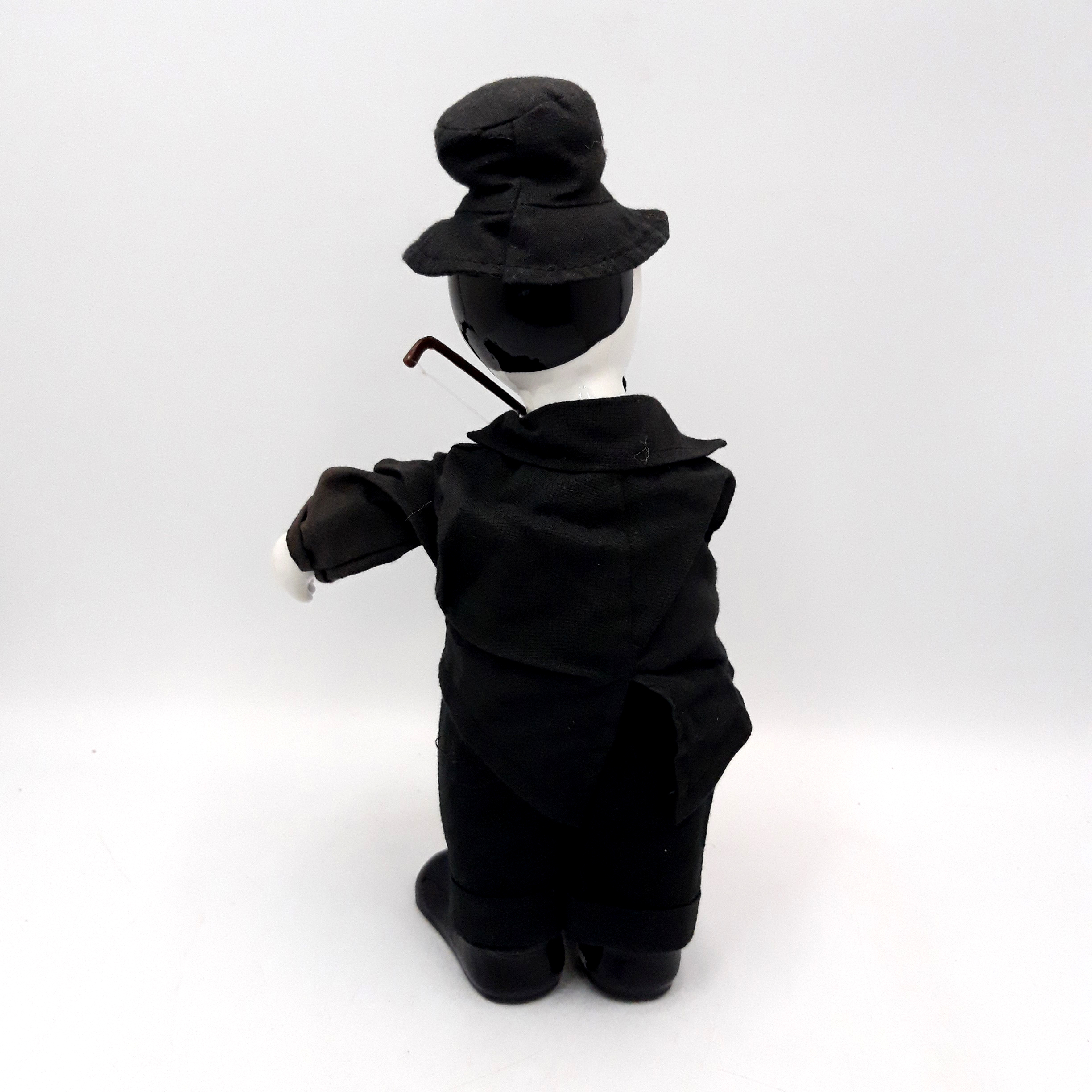 Poupée Clown automate musical en porcelaine “ Pierrot le violoniste “, Vintage. Bon état - Vue 3 - 