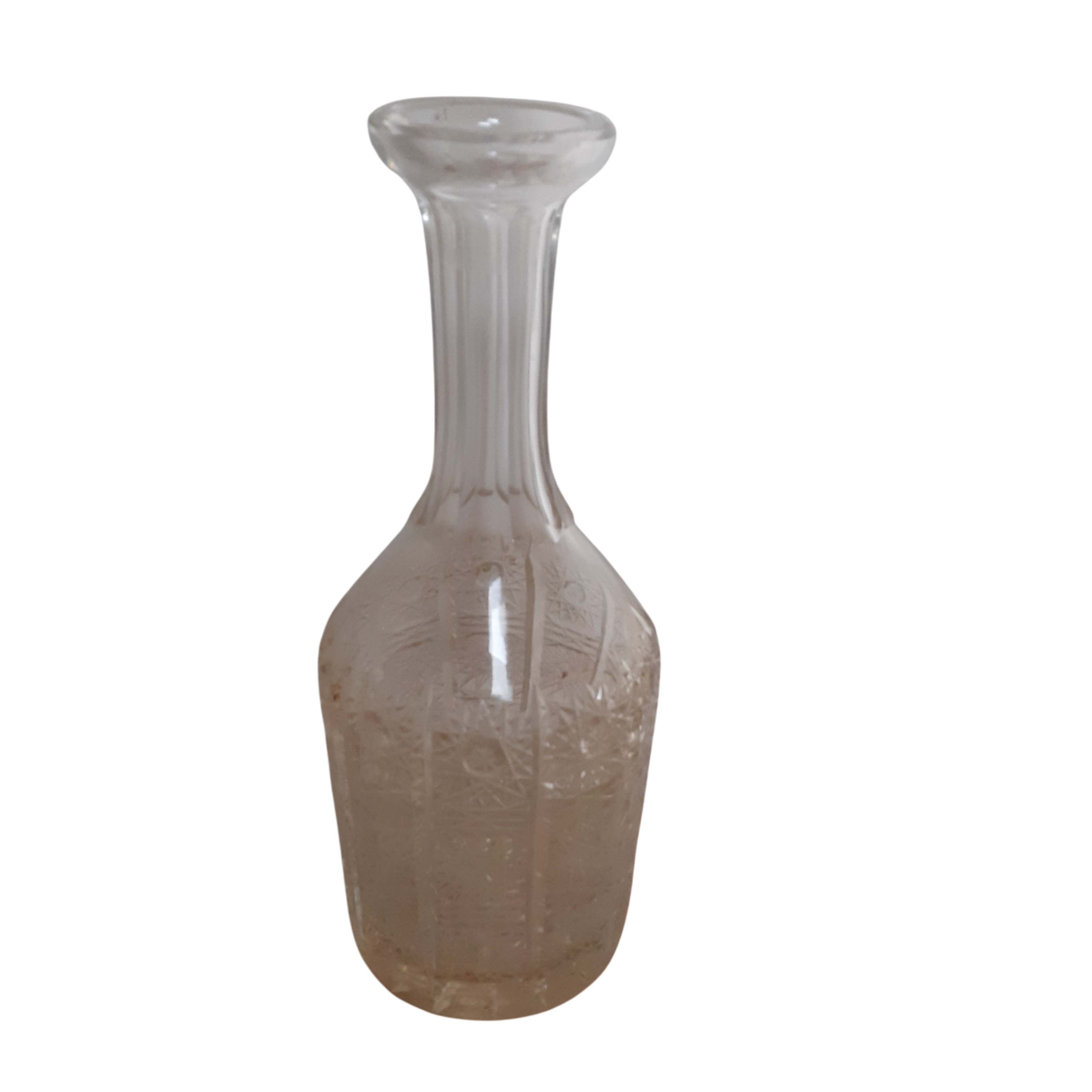 Carafe à eau en verre blanc moulé. Très bon état -  reconditionné disponible sur Label Emmaüs