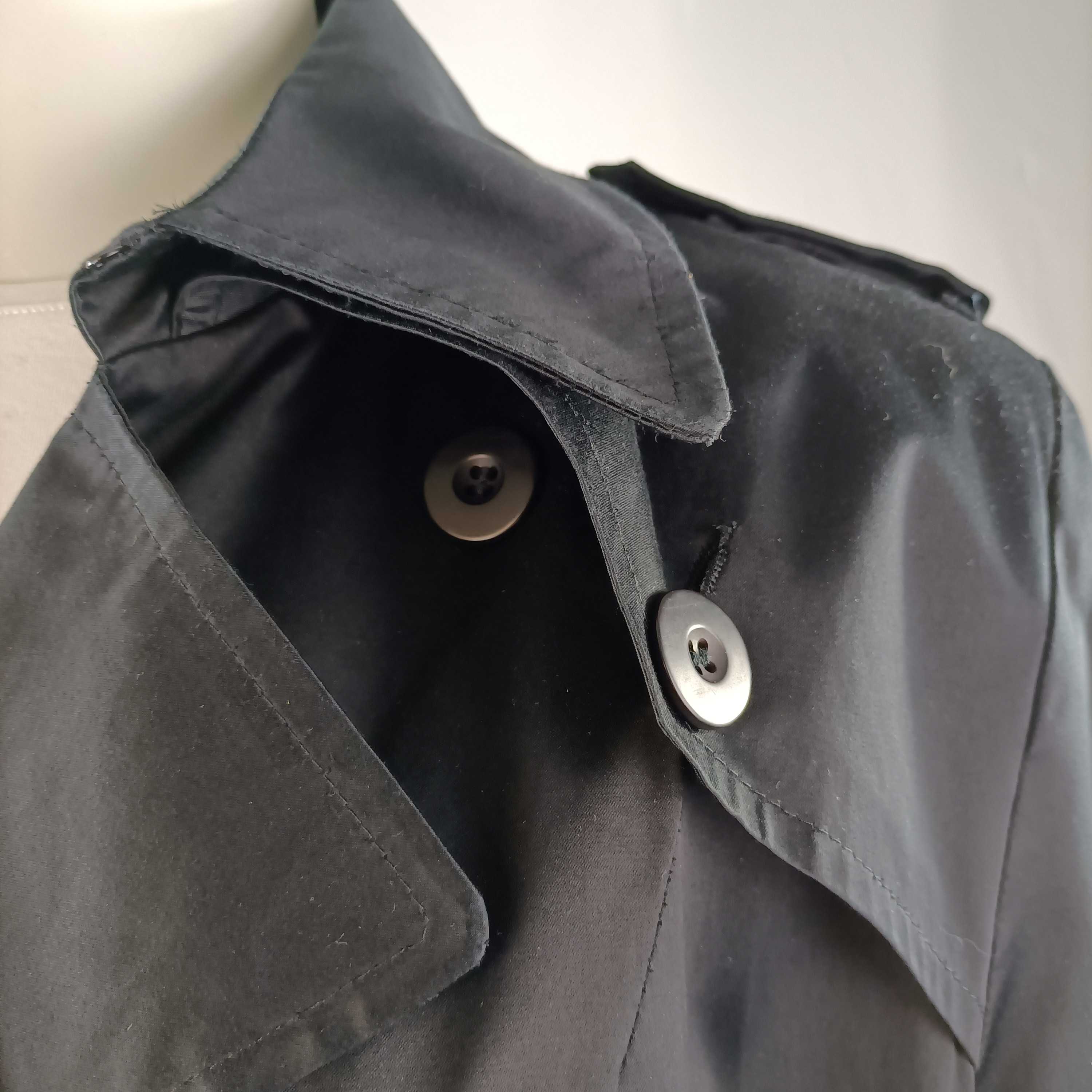 Trench court noir - Rodier -Taille L estimé - Photo 6