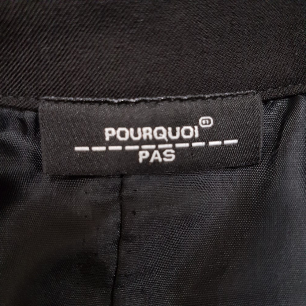 Manteau de fêtes ou soirée noir - POURQUOI PAS - taille 36 Très bon état - Vue 6 - 