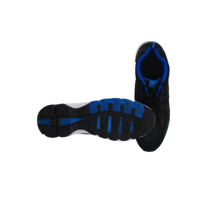 Voir photo 3 de Baskets noires et bleues - Homme - Delocrd - Pointure 46 Baskets noires et bleues - Homme - Delocrd - Pointure 46 Très bon état - Vue 3 -