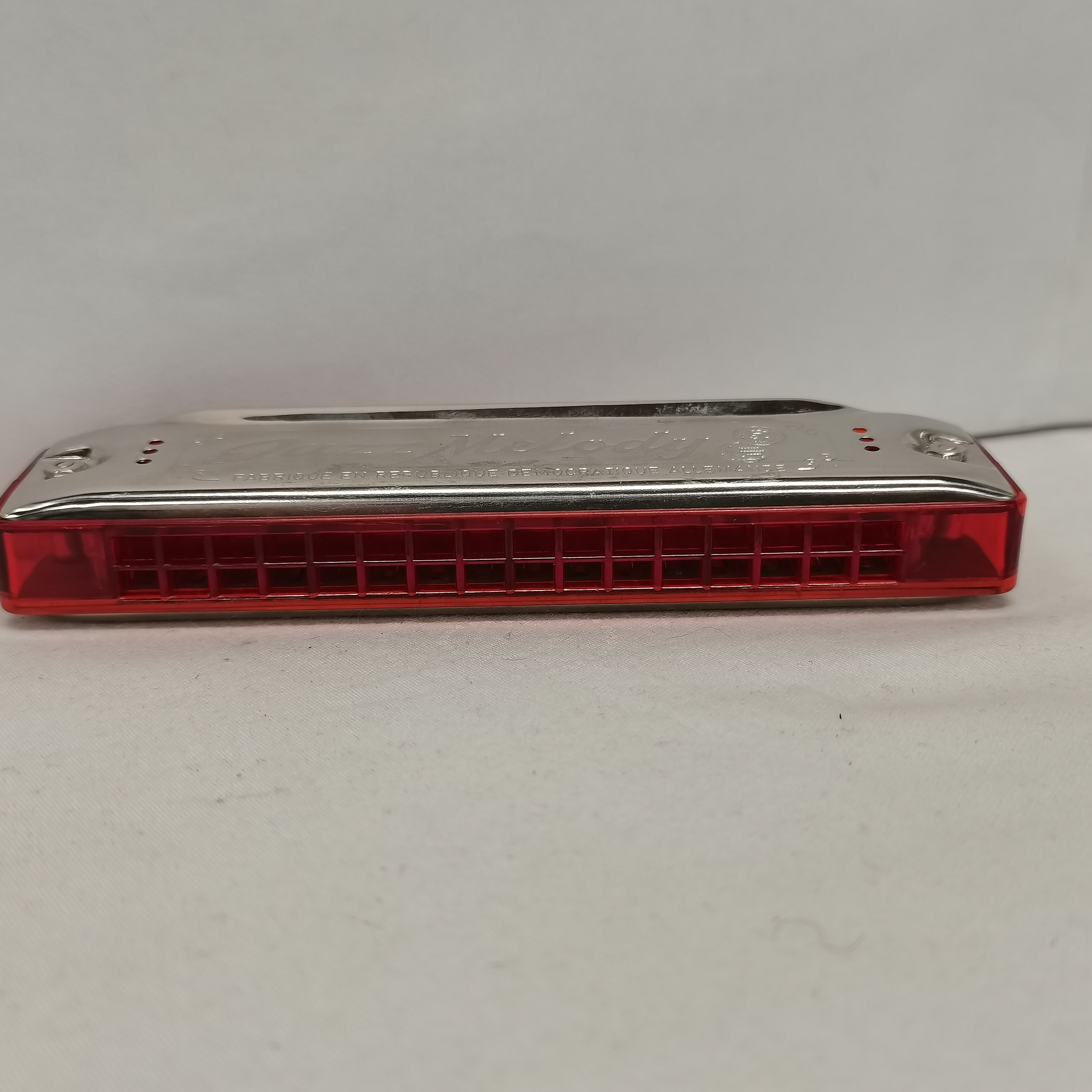 Harmonica - jazz mélodie - la maison de Valérie - étui bleu en denim - made in Germany - democratic republic année 80 Rétro, vintage - La Maison de Valérie - Très bon état - Photo 4