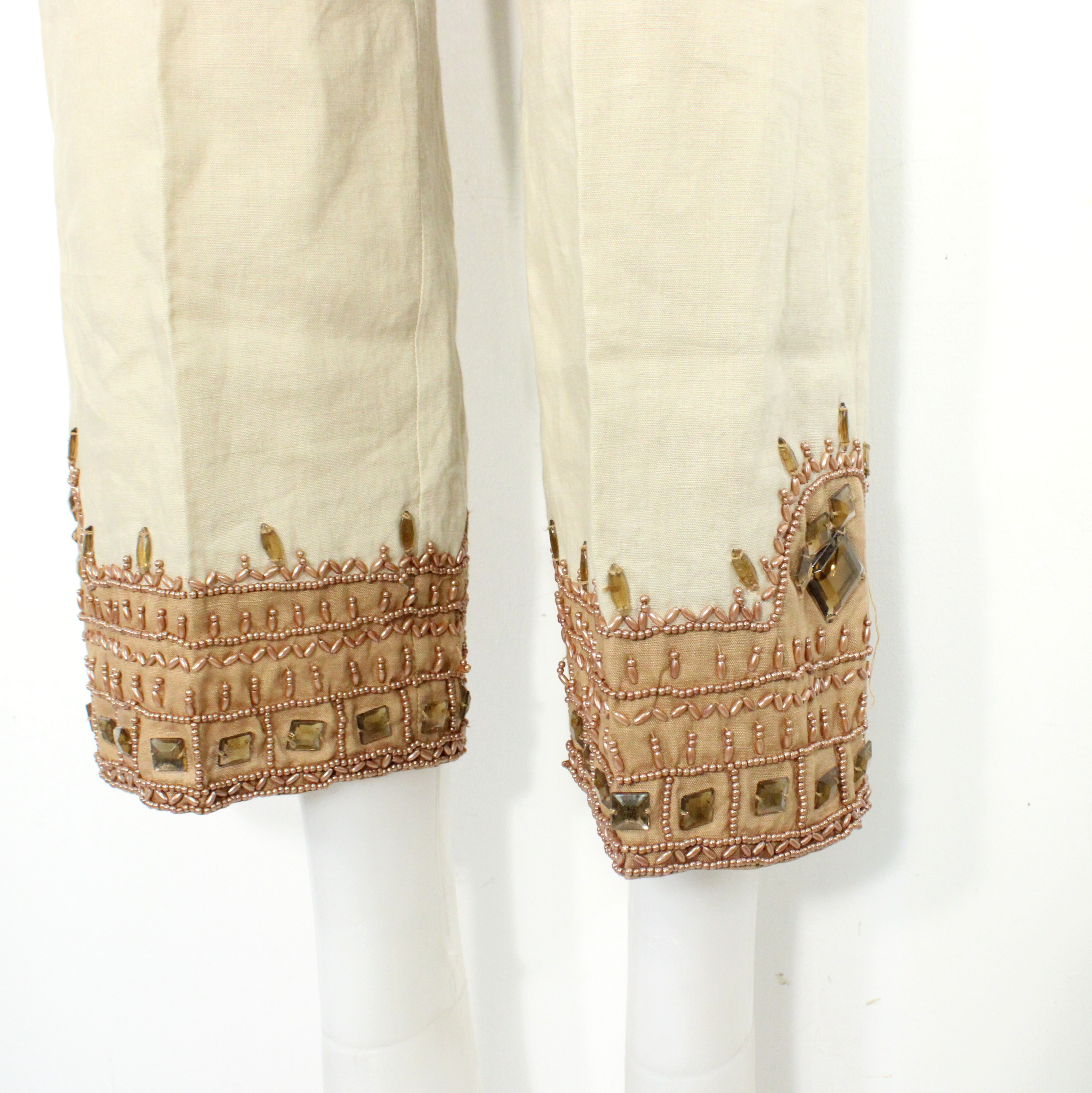 Pantalon Femme Beige DERHY Taille M - Photo 3