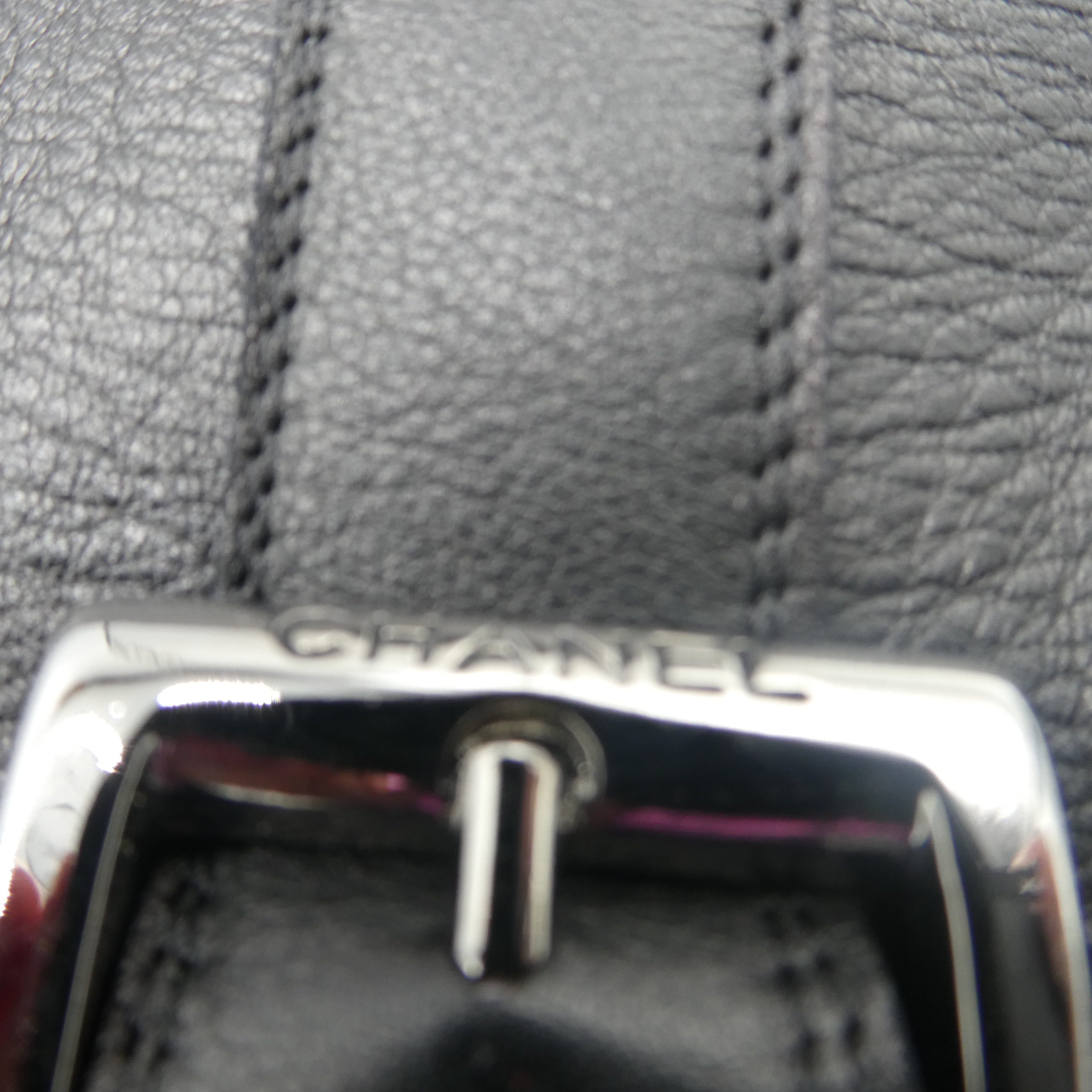 Chanel Bottes noires luxe talon guêtre en cuir - Taille 36 - Photo 3
