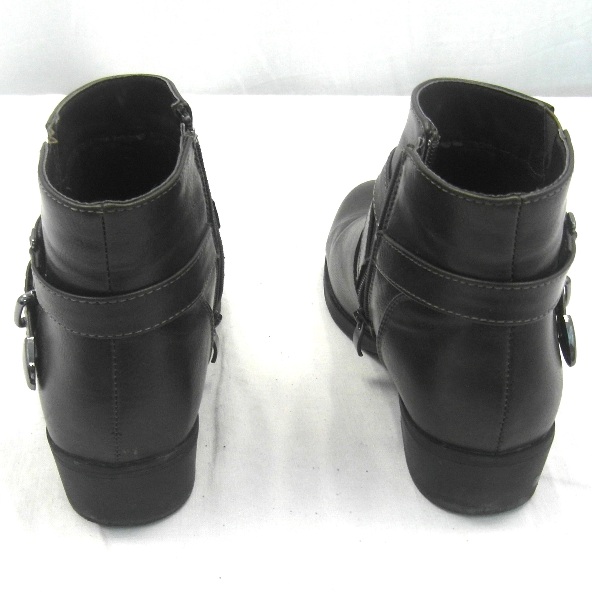 Bottines marron en cuir Gémo taille 39 - Photo 2