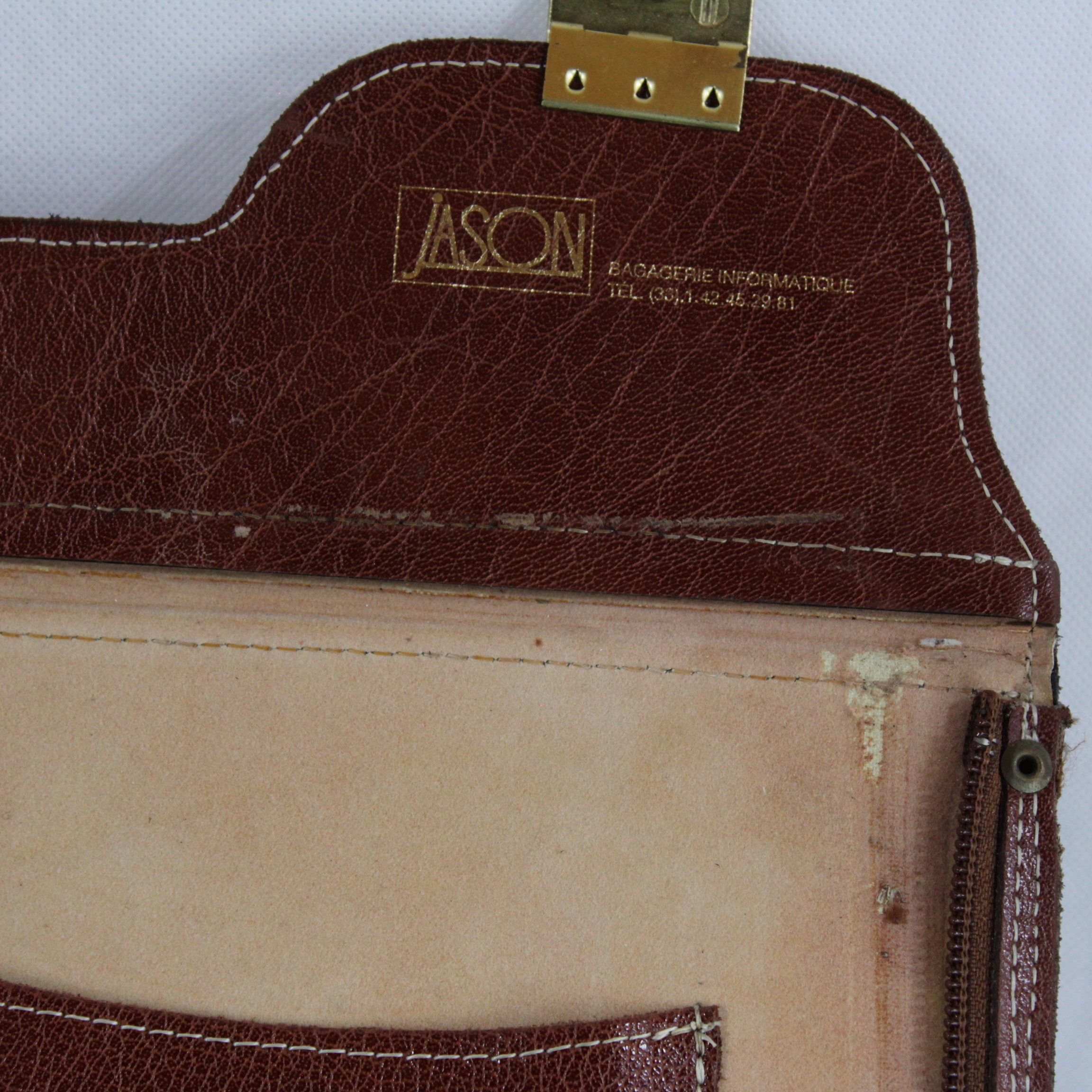 Sac en cuir porte ordinateur et documents - JASON  Bon état - Vue 6 - 