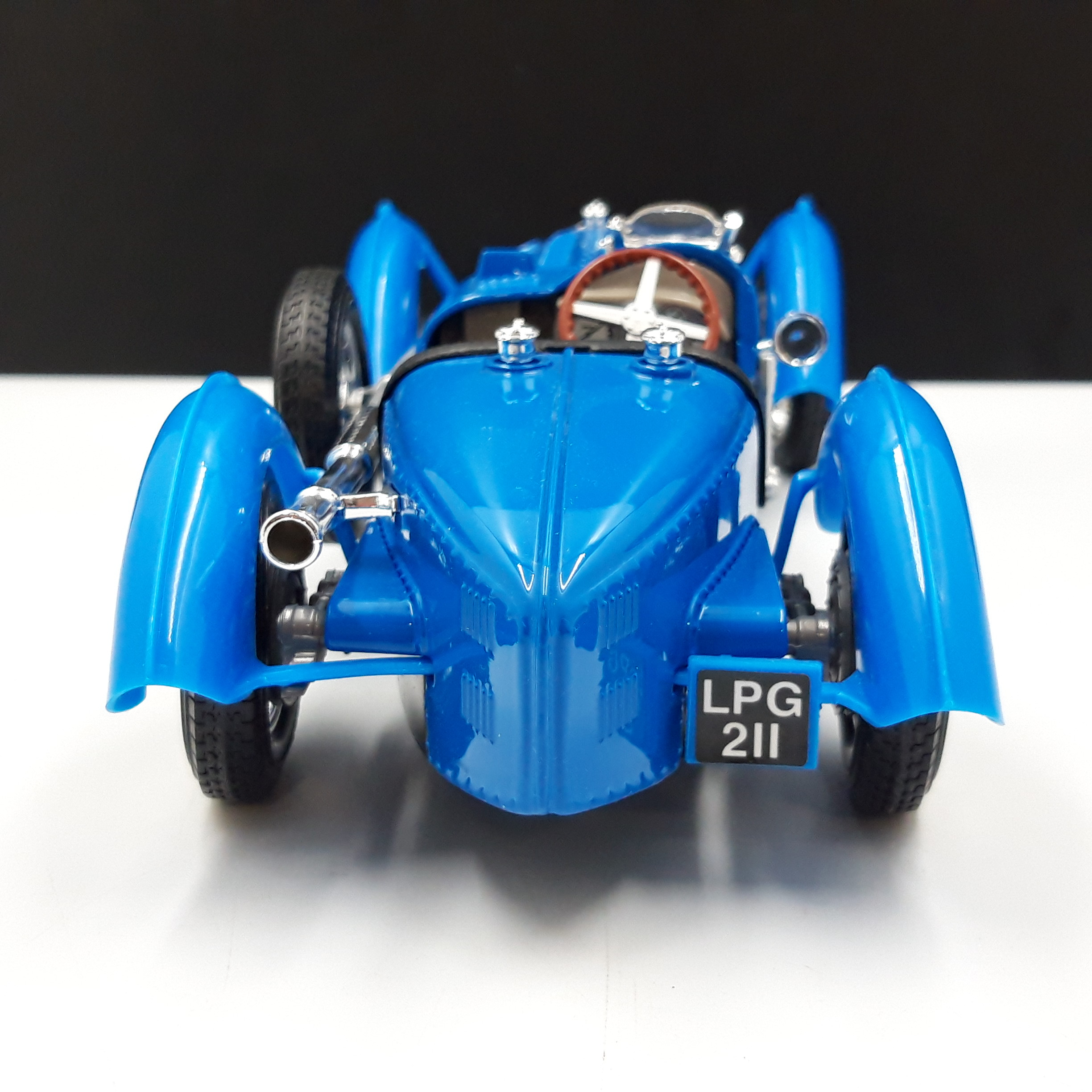 Voiture Miniature – BUGATTI Type ‘’59’’, 1934 Burago - Bleu, Vintage  Très bon état - Vue 6 - 