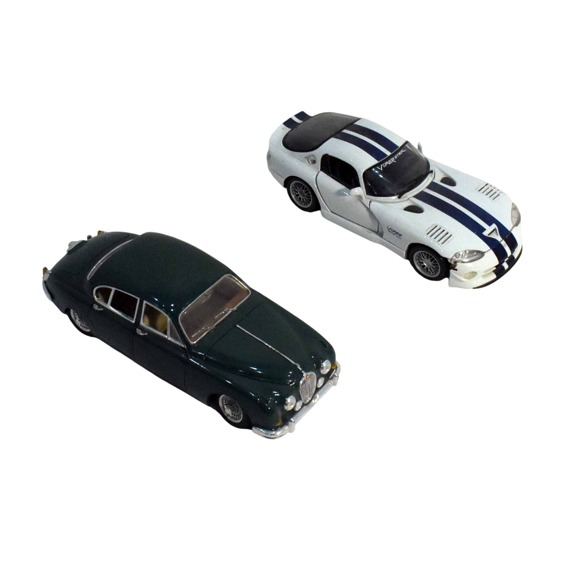 Modèles Réduits 1/18eme - Maisto® - Dodge Viper GT2 & Jaguar Mark II  -  reconditionné disponible sur Label Emmaüs