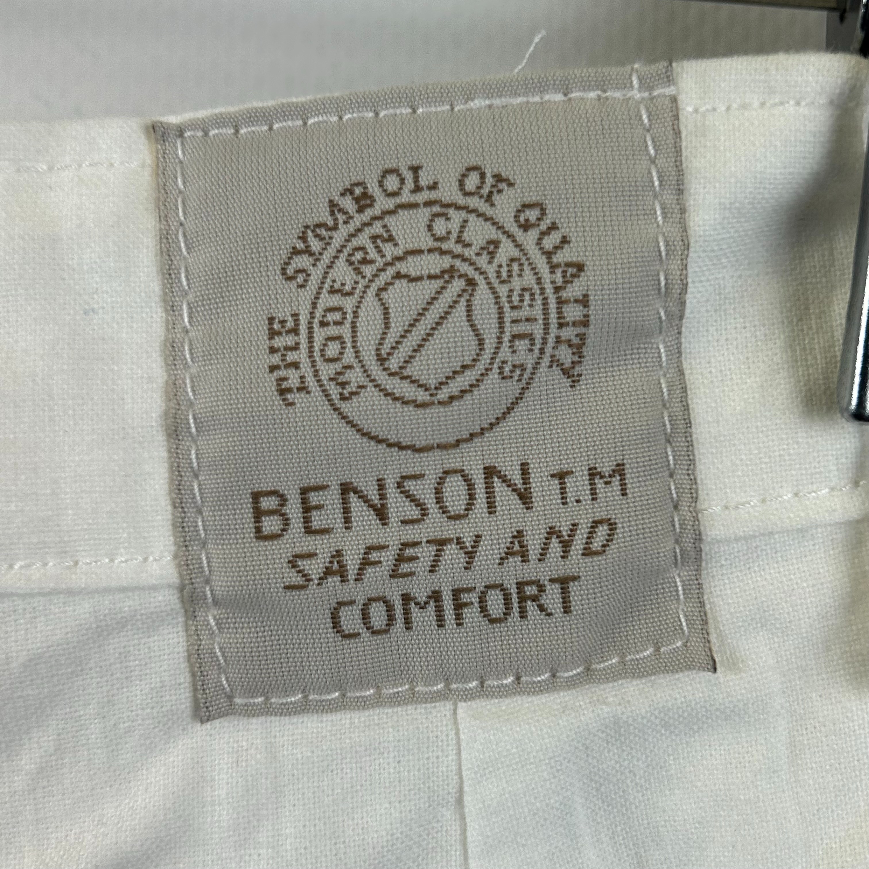Benson - Pantalon blanc 100% coton - Taille 38 (estimé) - Photo 3