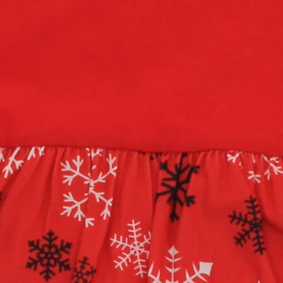 Robe de noël rouge imprimée flocons et écritures - bébé - Shein - taille 18 mois - Photo 2