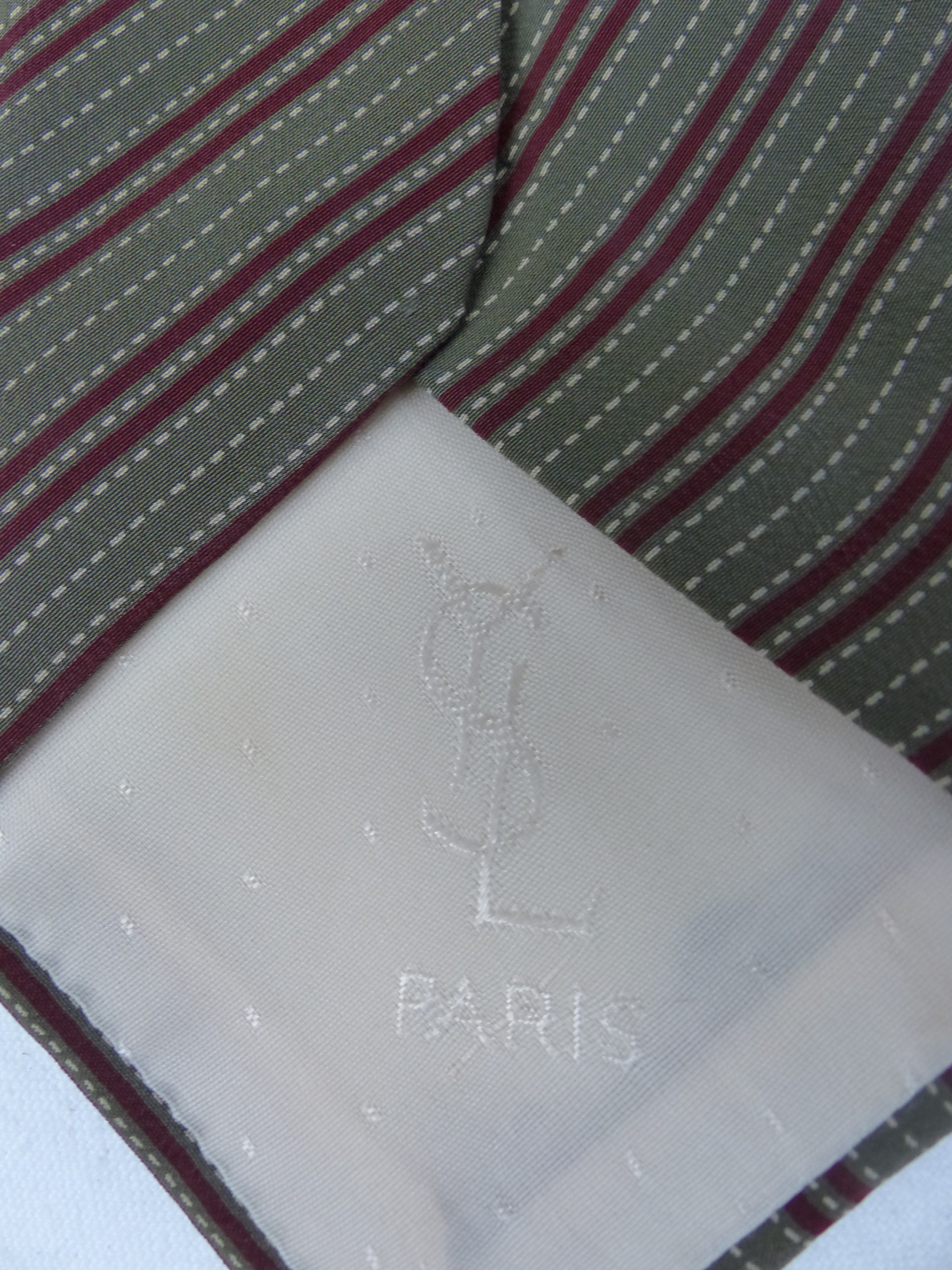 Cravate en soie Yves Saint Laurent - Photo 4