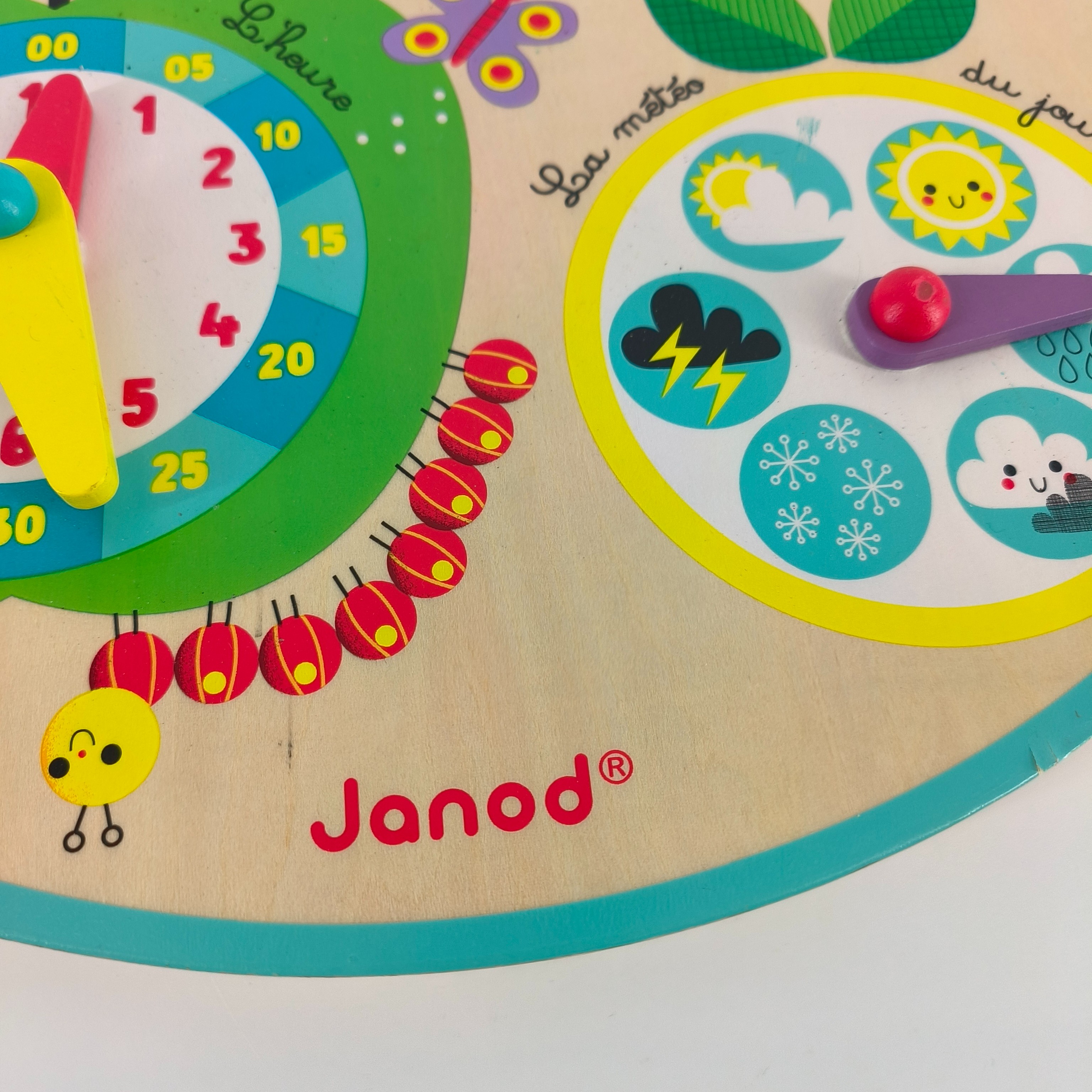 Jeu en bois-calendrier au fil du temps-Janod Très bon état - Vue 5 - 