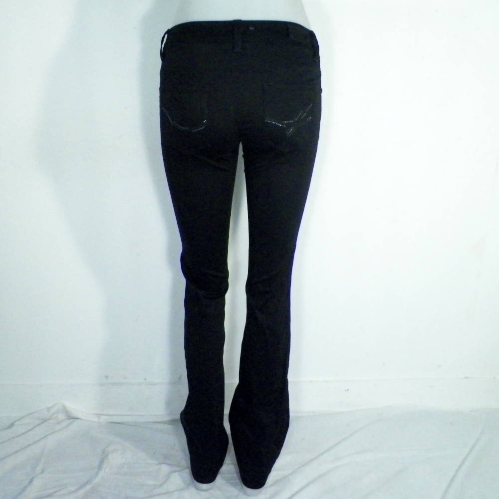 Pantalon Femme Noir GUESS Taille Estimée 34. Bon état - Vue 3 - 