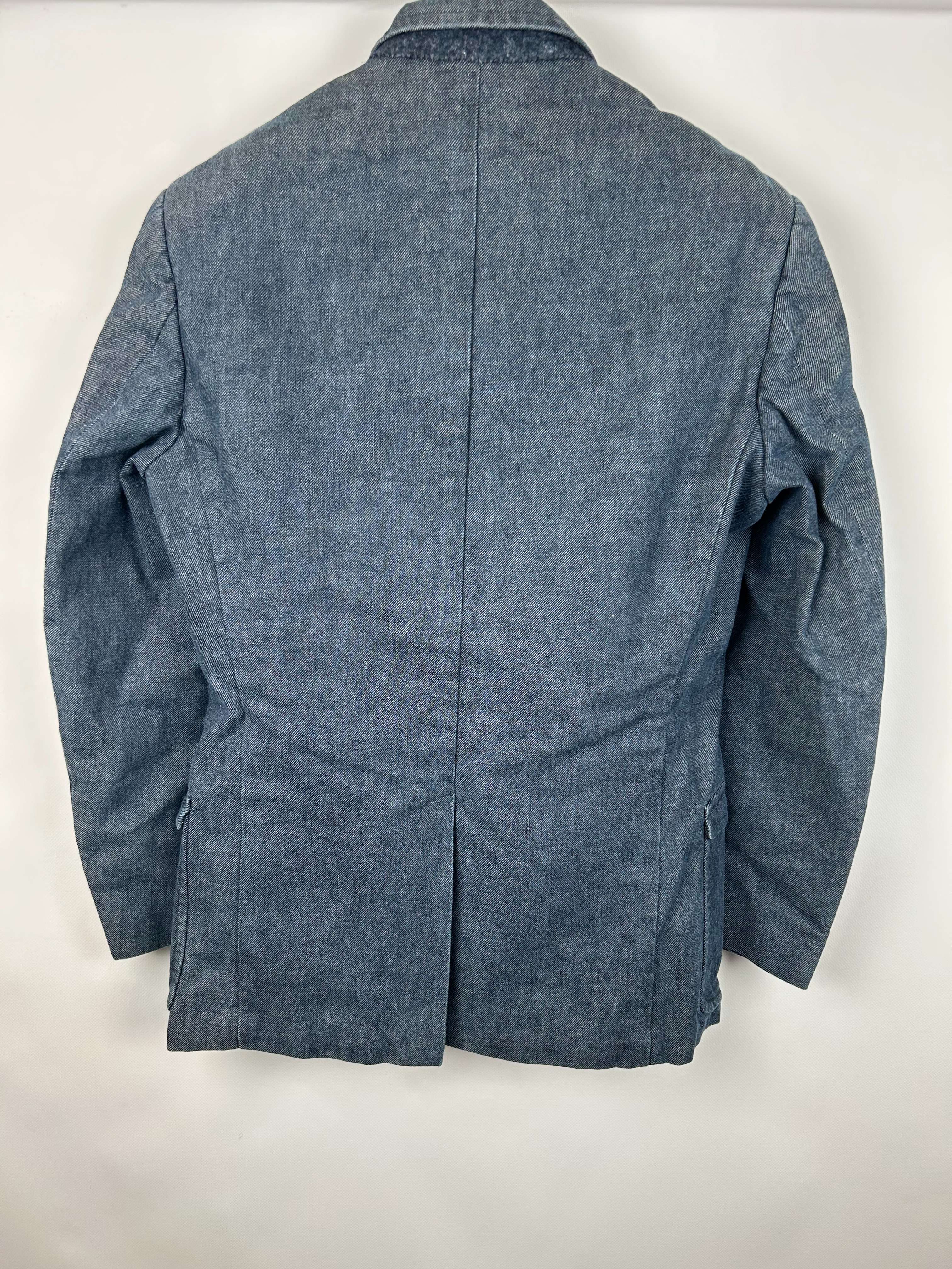 Veste bleu en jean - Thierry Mugler - 46 - Photo 2