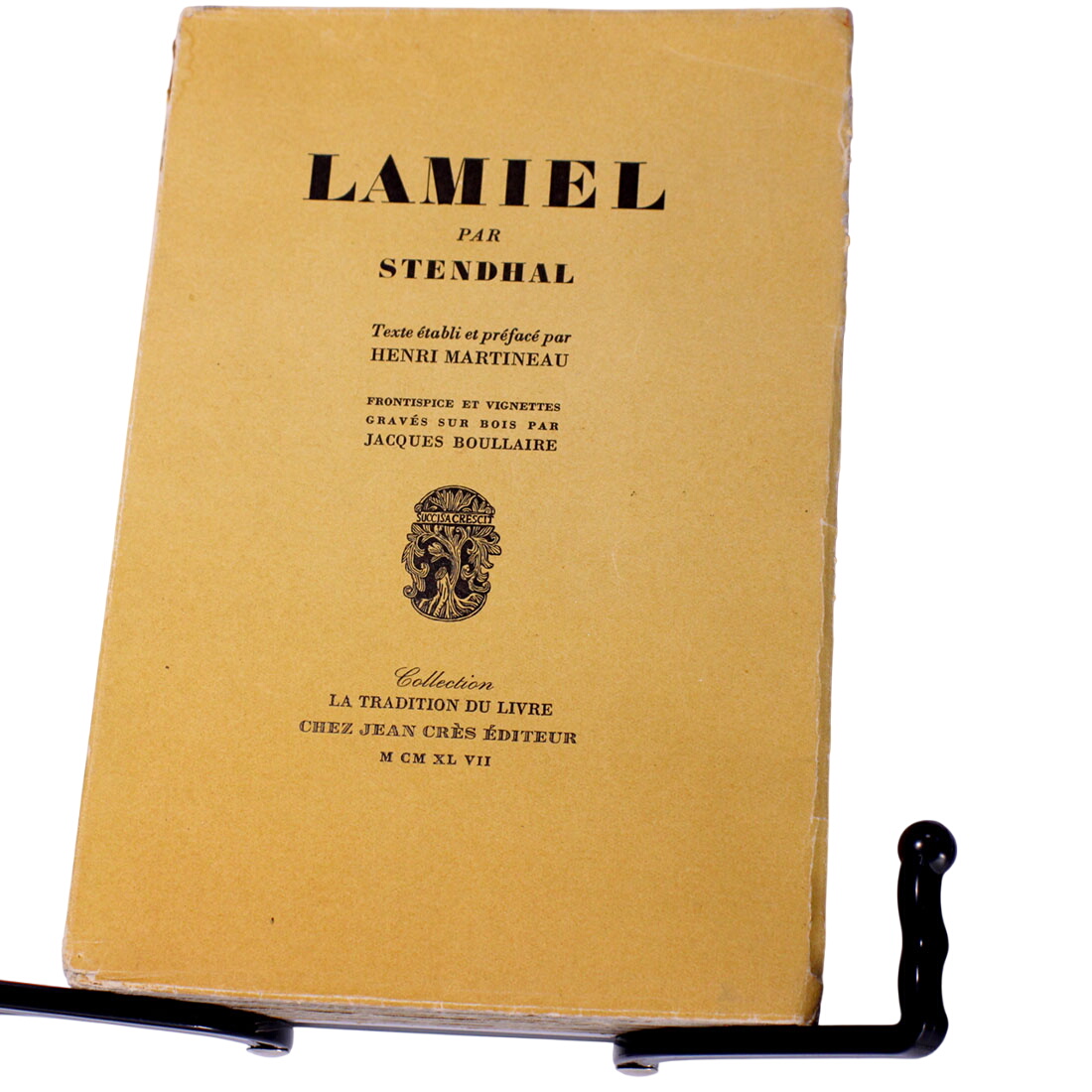 Lamiel par Stendhal, la tradition du livre 1947 - Photo 0