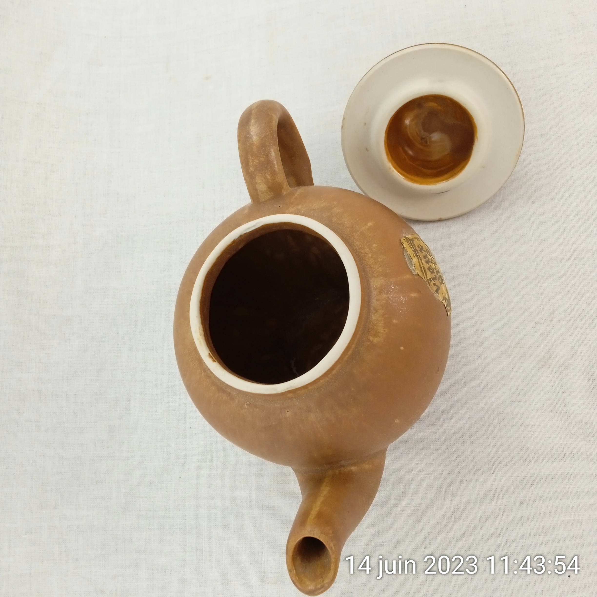 Théière cafetière en grès 