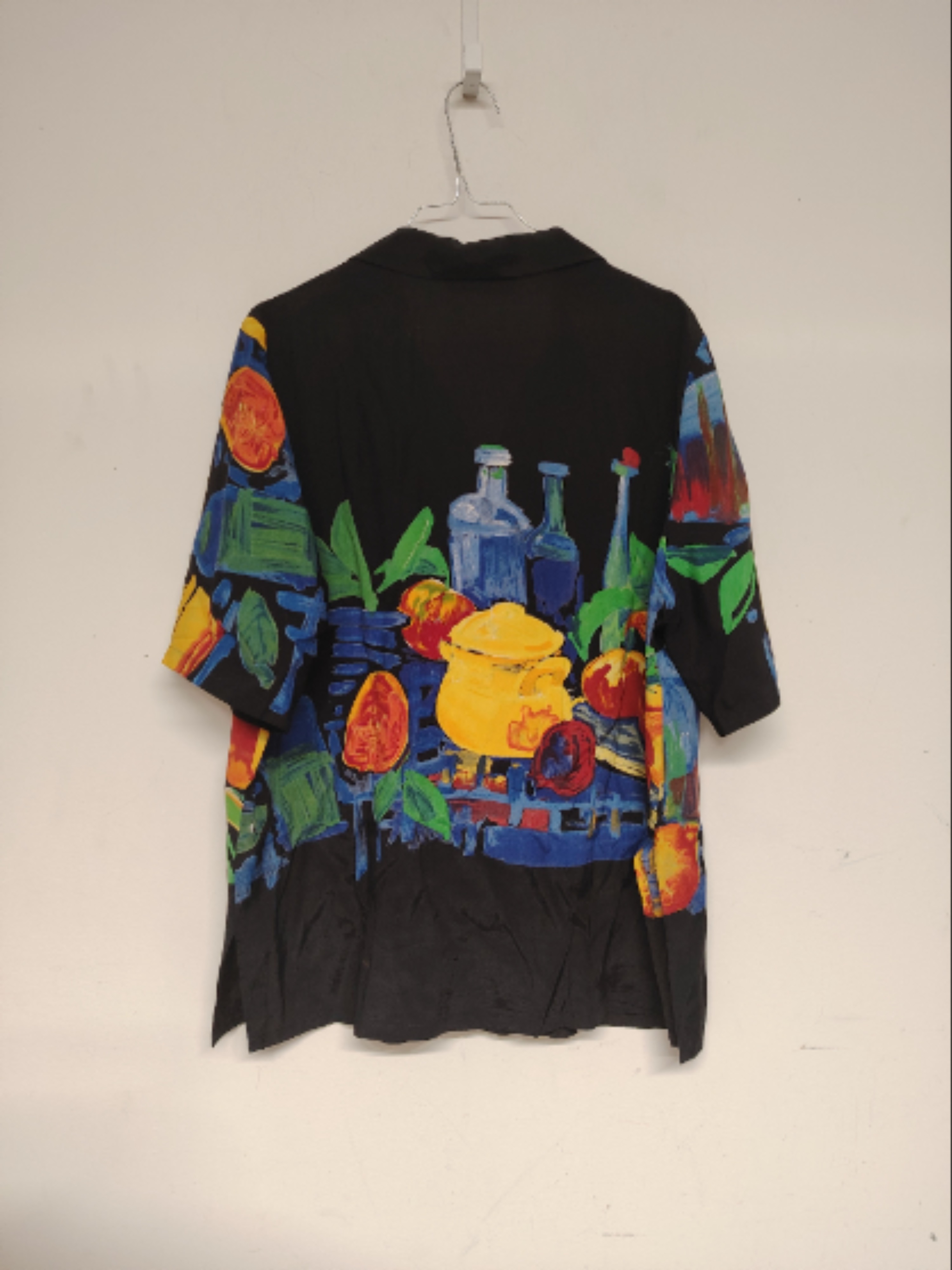 Eva Negri - Chemise noire à motif fruits multicolores - XS / S / L - Photo 5