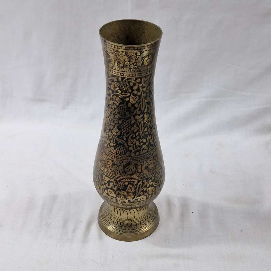 Vase indien vintage en laiton Bon état - Vue 5 - 
