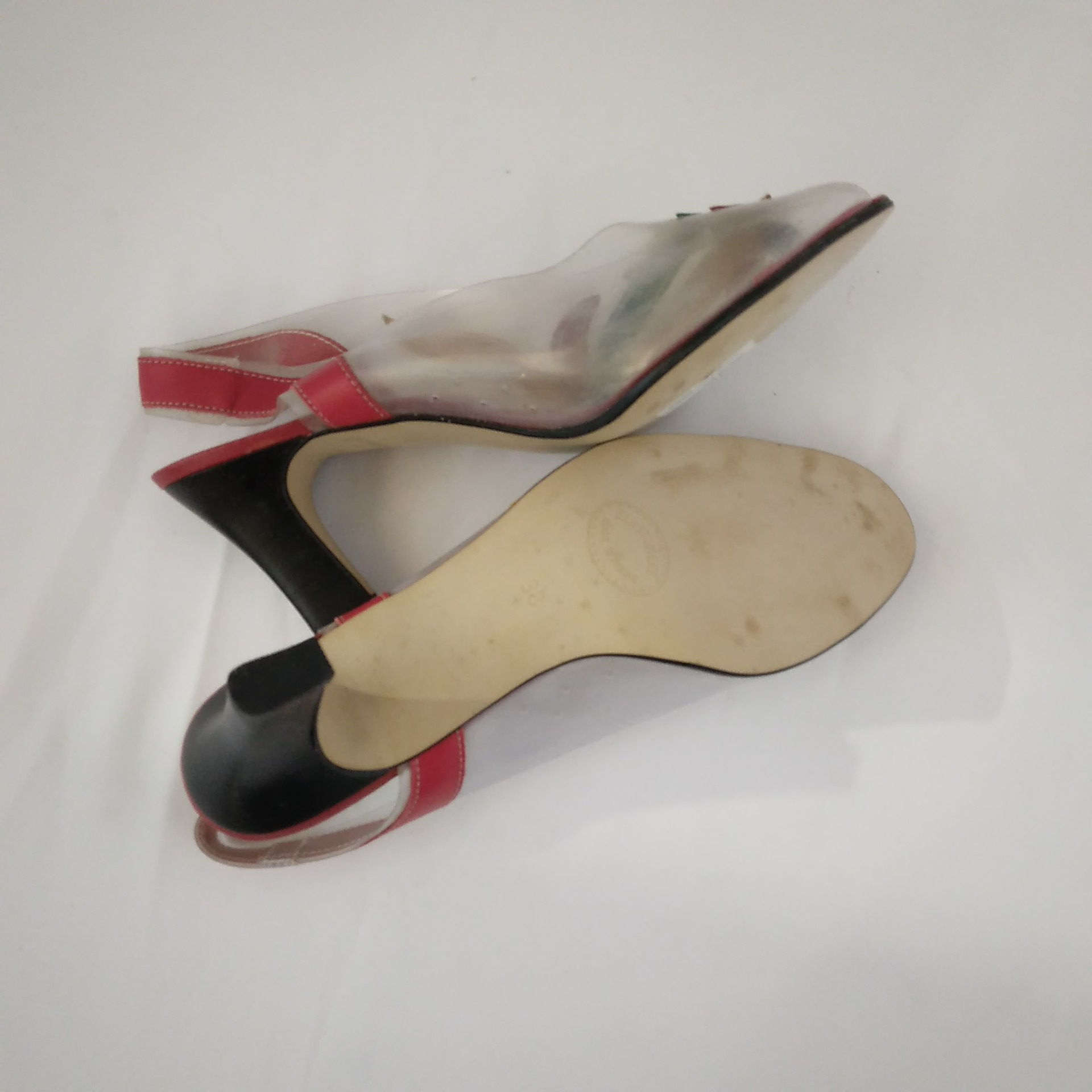 Voir photo 7 de Chaussures à talon multicolores, Rifle, Christian chaussures - 37 1/2 Chaussures à talon multicolores, Rifle, Christian chaussures - 37 1/2 Très bon état - Vue 7 -