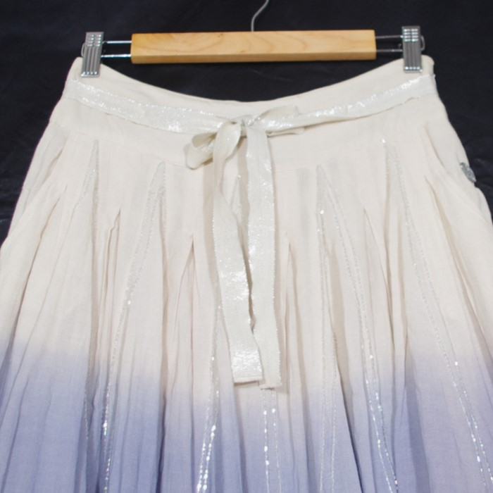 ✨ Jupe R867 neuve T36- Dégradé Écru & Bleu ✨Élégance d’Été - Photo 1