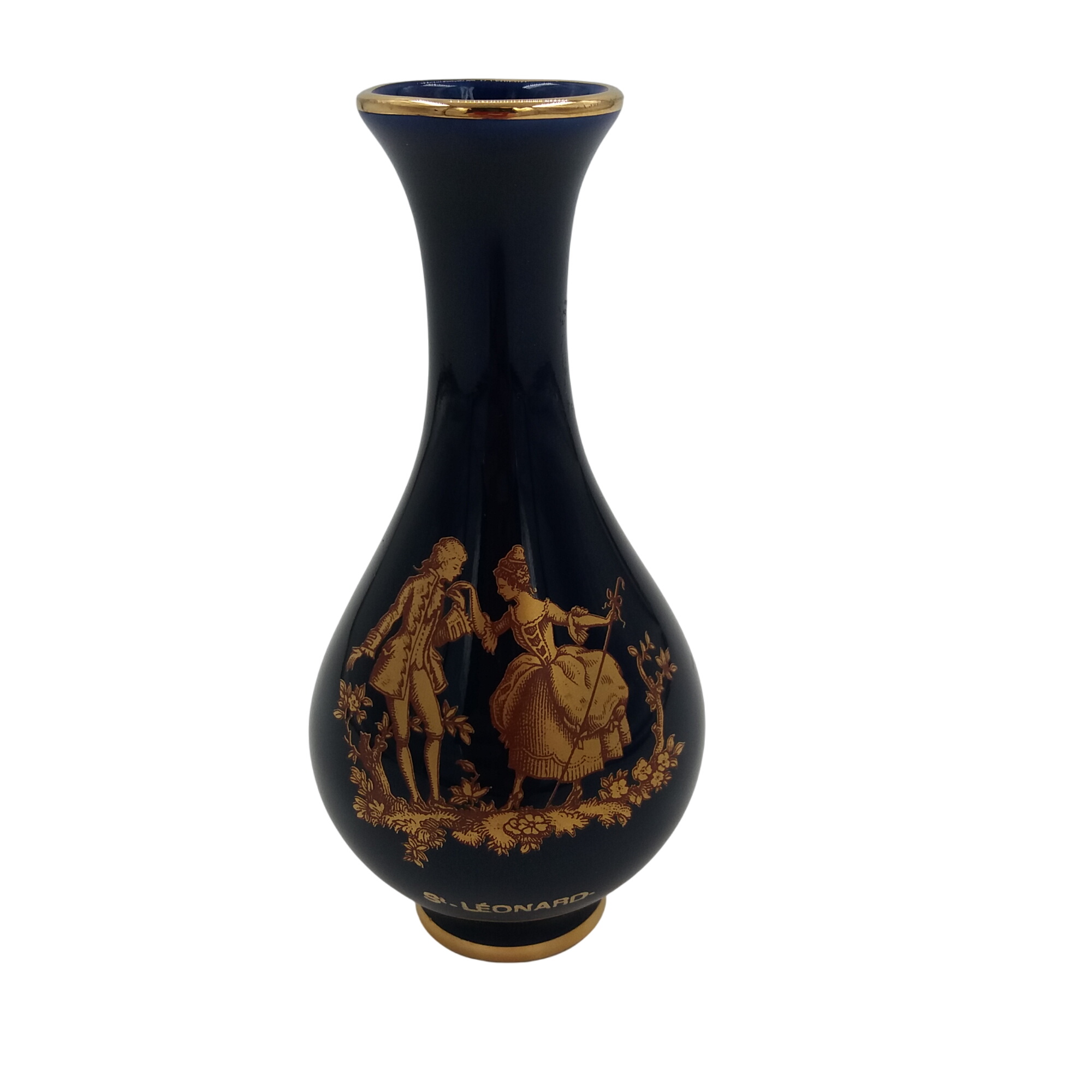 Vase Miniature Ancien – Porcelaine De Limoges – Art Nouveau/Déco – Maison De Poupée
