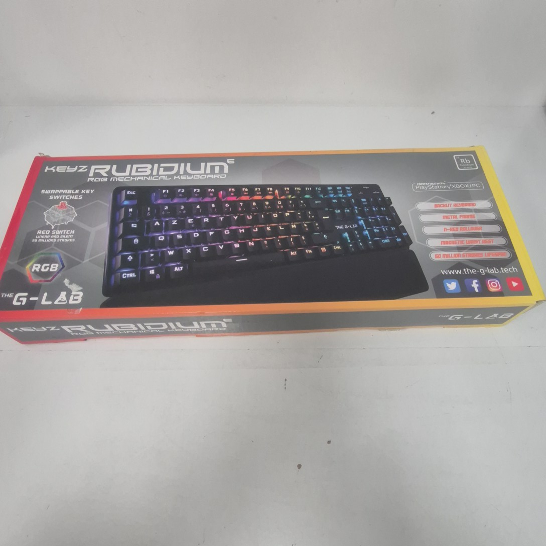 Clavier gamer The G-Lab Keyz Rubidium azerty - Photo 2