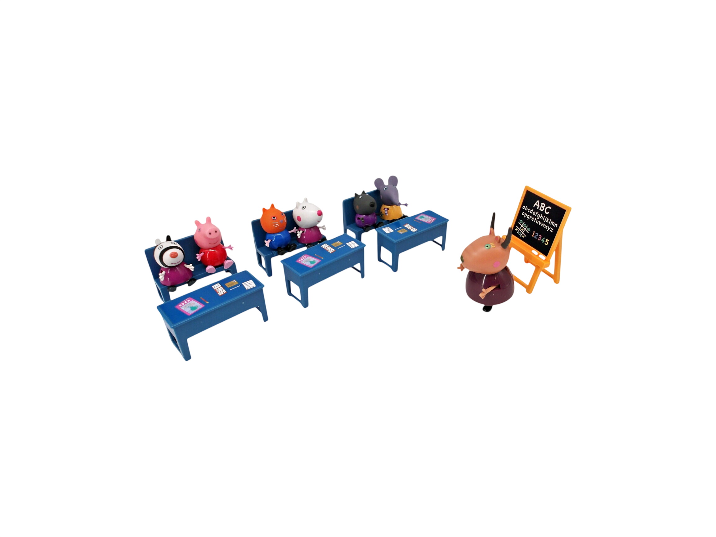 Figurines - Peppa Pig en classe - x7 Très bon état -  reconditionné disponible sur Label Emmaüs