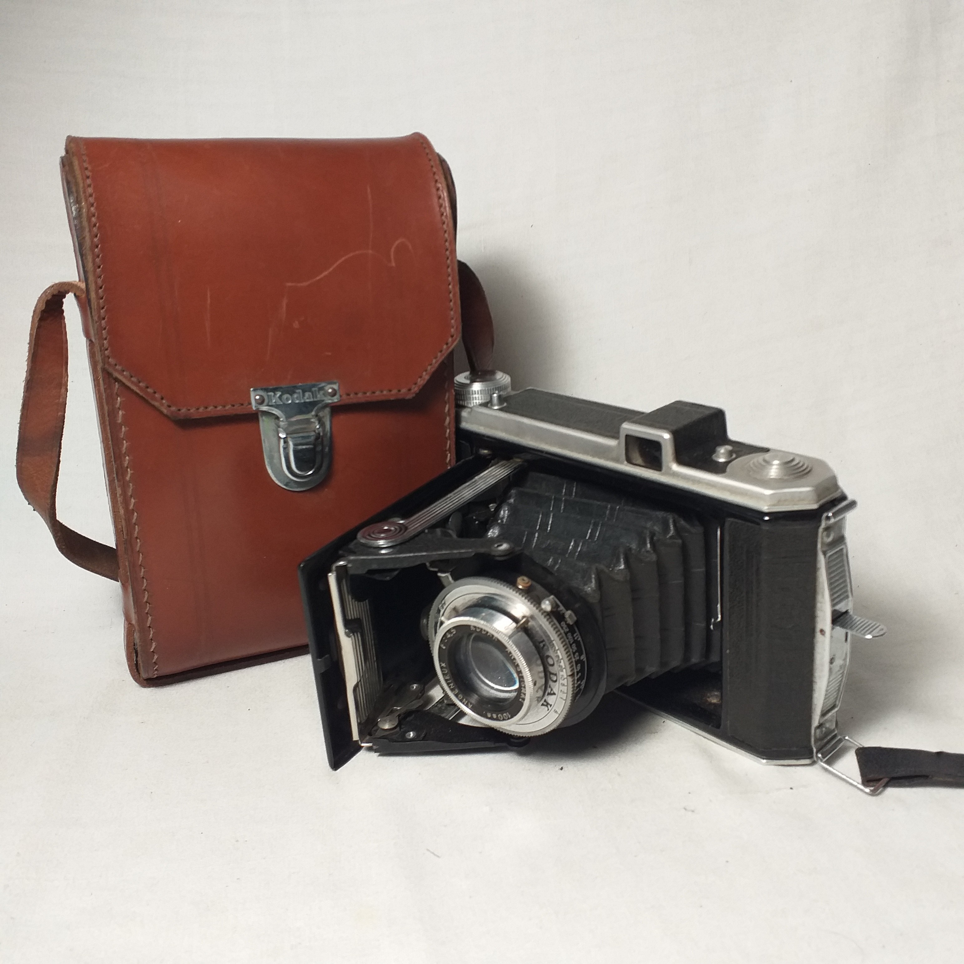 ANCIEN BOÎTIER ETUI sacoche appareil photos Kodak vintage collection