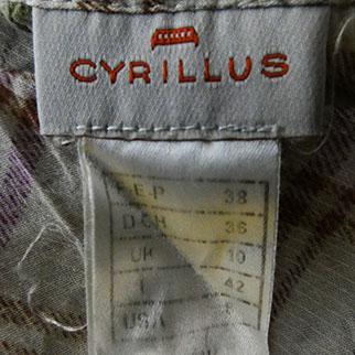 Blouse écrue imprimée - Femme - Cyrillus - Taille 38 Très bon état - Vue 4 - 